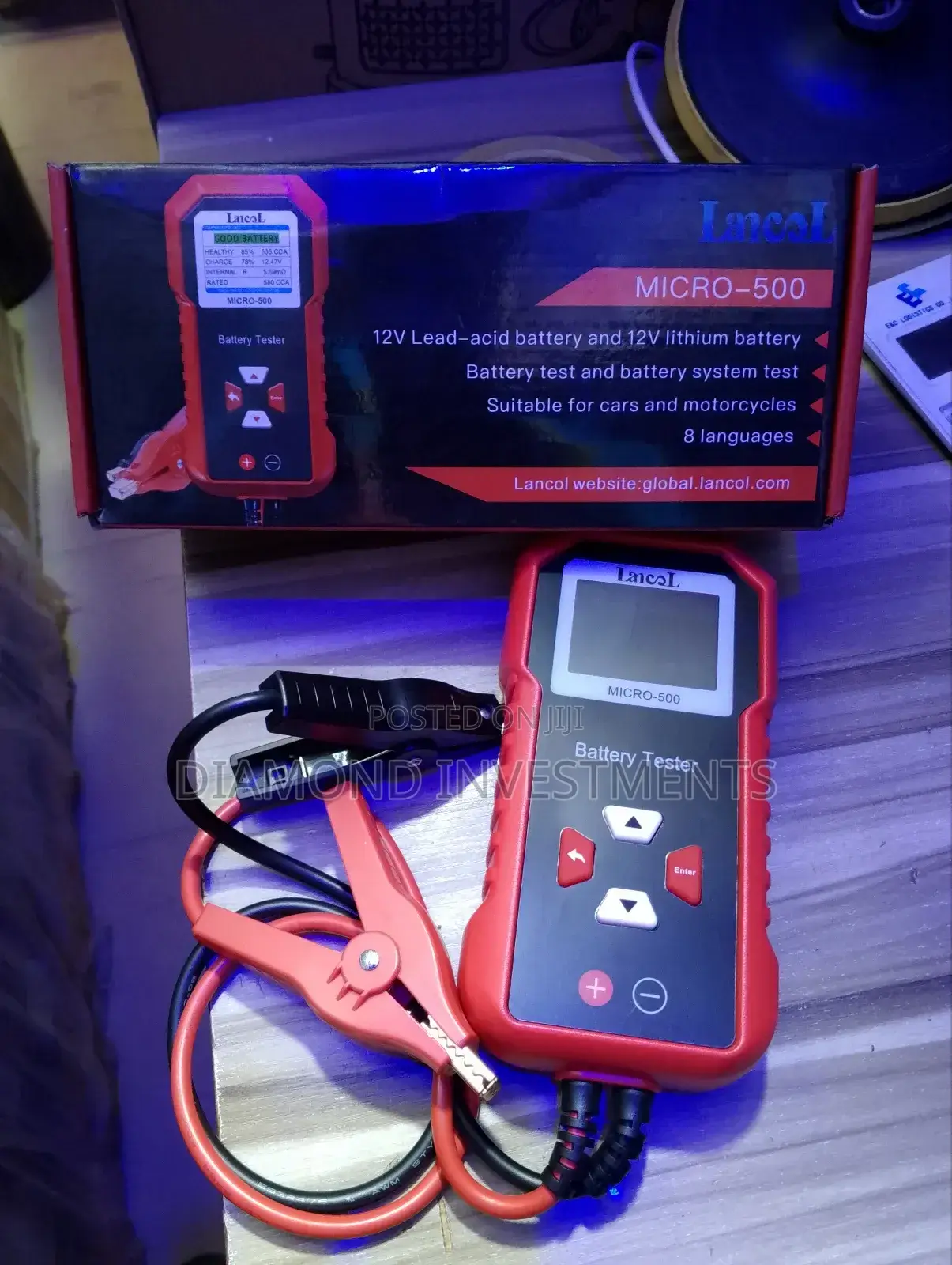 Battery Tester With Color Display