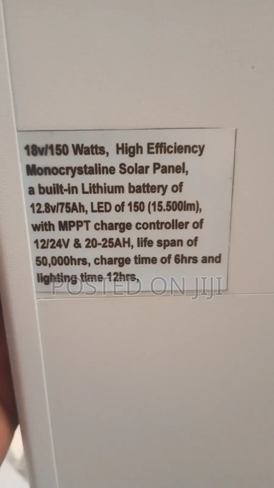 150w All in One Solar Street Light With Motion Sensor