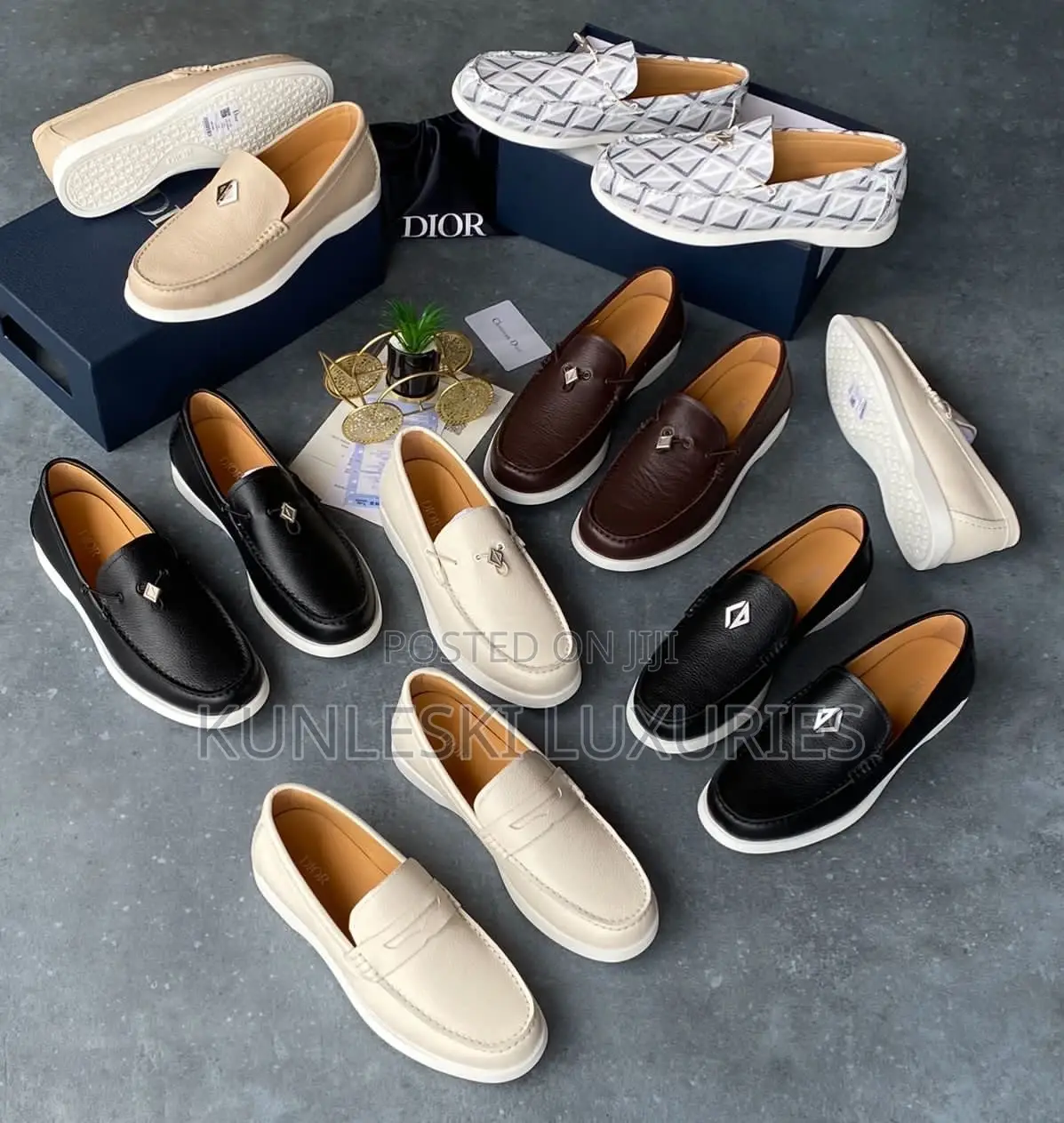 Original Dior Men Loafers Shoes Collection
