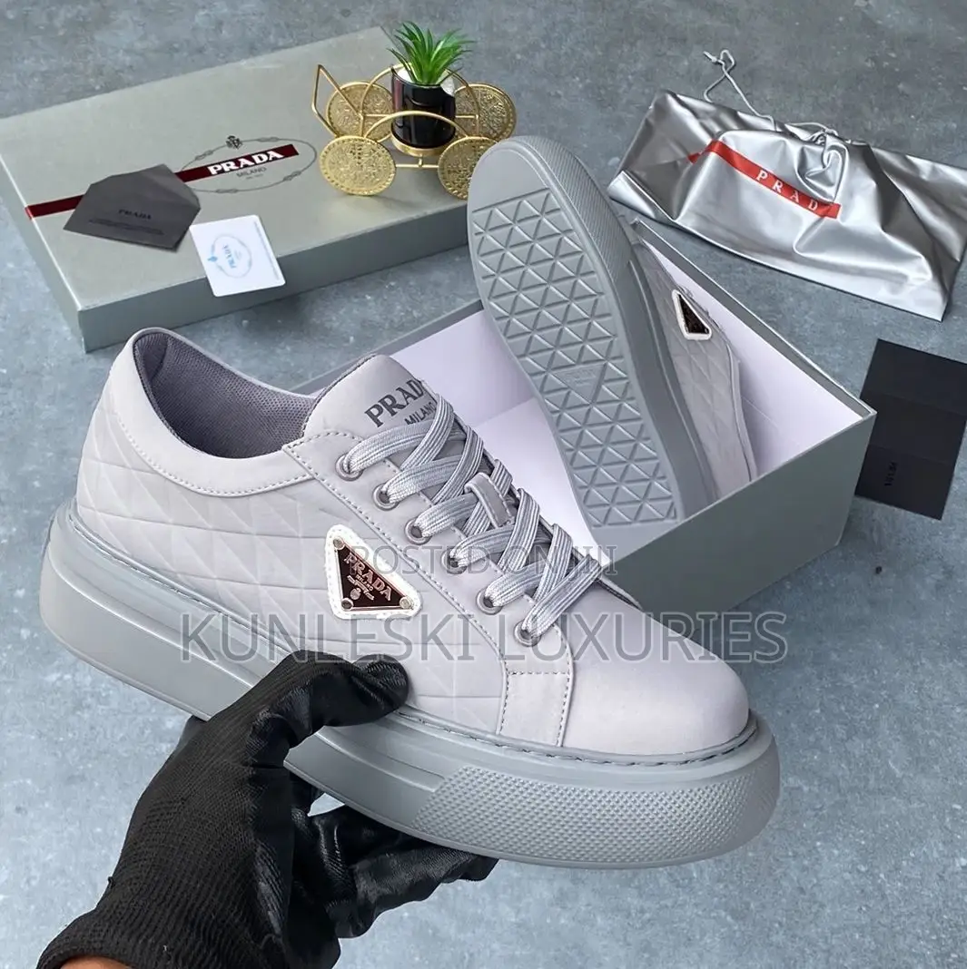 Original Prada Milano Lace Up Sneakers