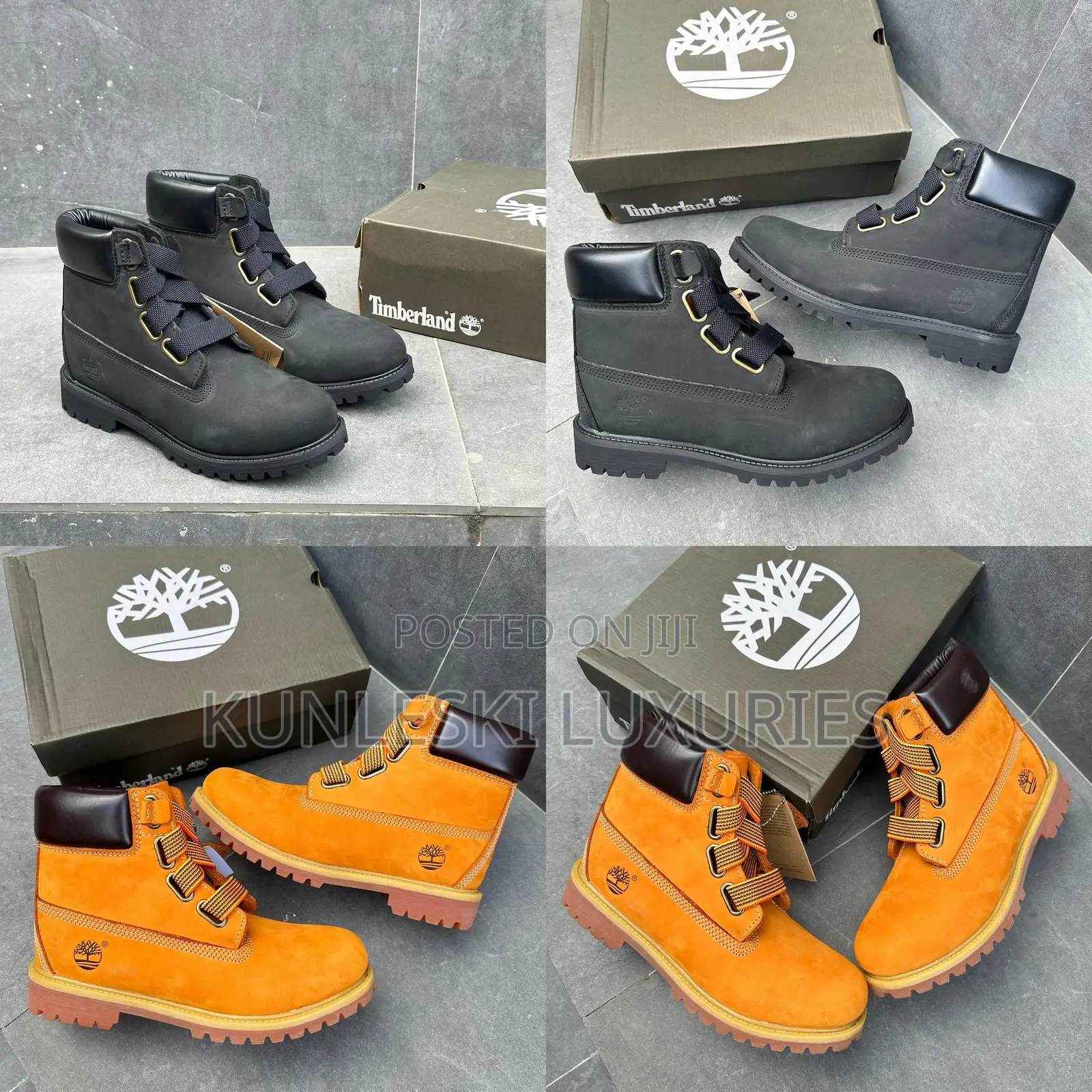 Original Louis Vuitton X Timberland 6 Inch Black/Brown Boot