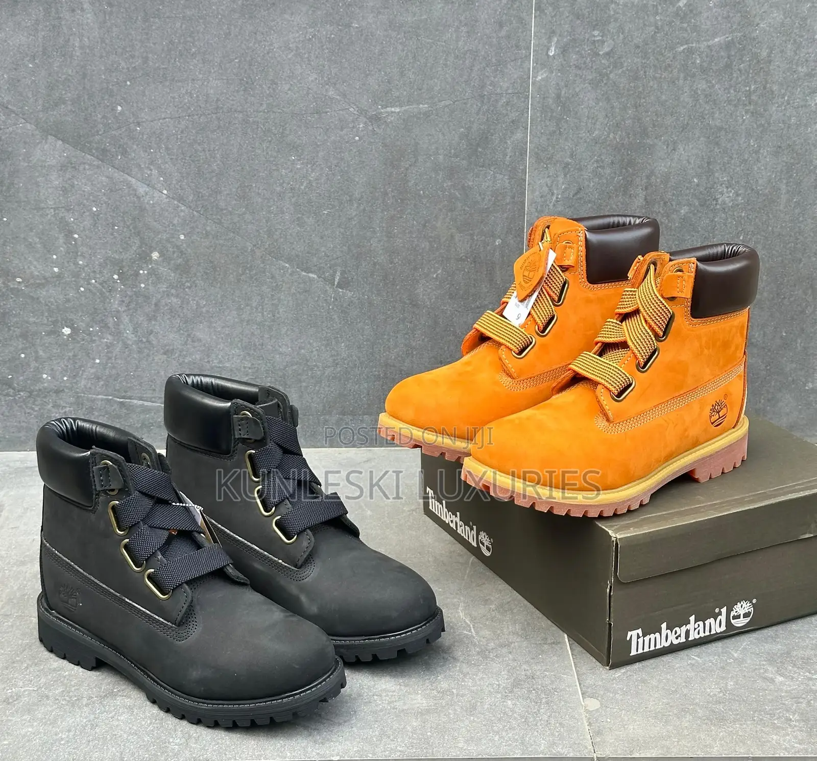 Original Louis Vuitton X Timberland 6 Inch Black/Brown Boot