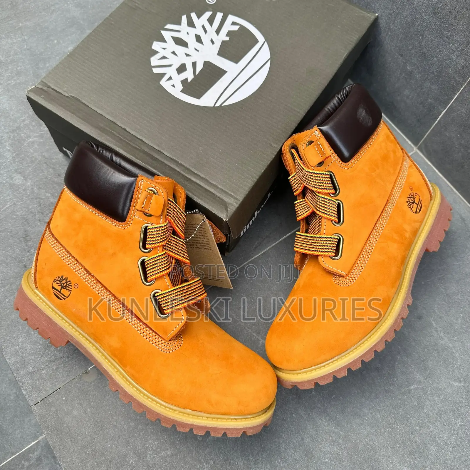 Original Louis Vuitton X Timberland 6 Inch Black/Brown Boot