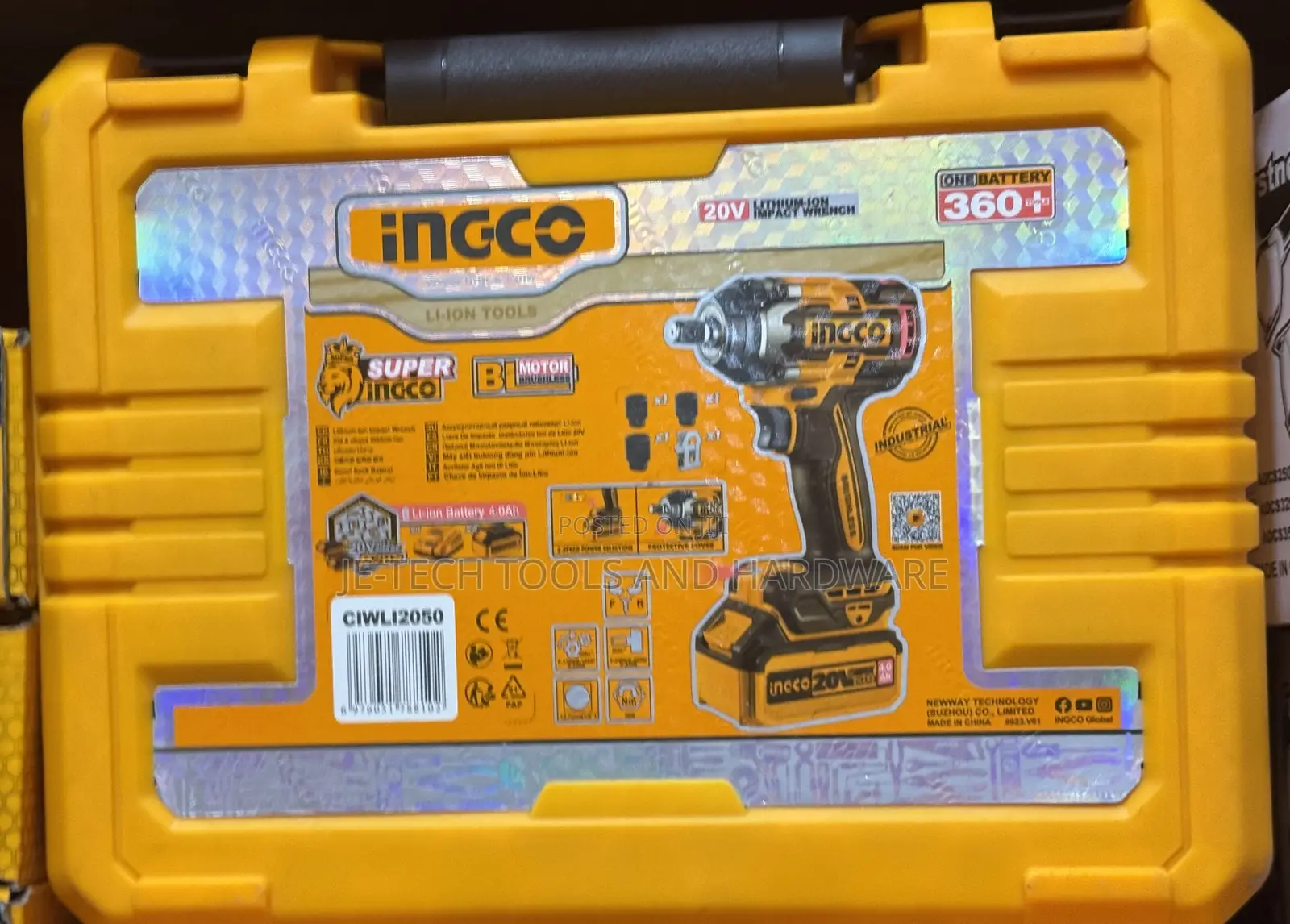 20v Impact Wrench & 4.0ah Li-ion Battery.