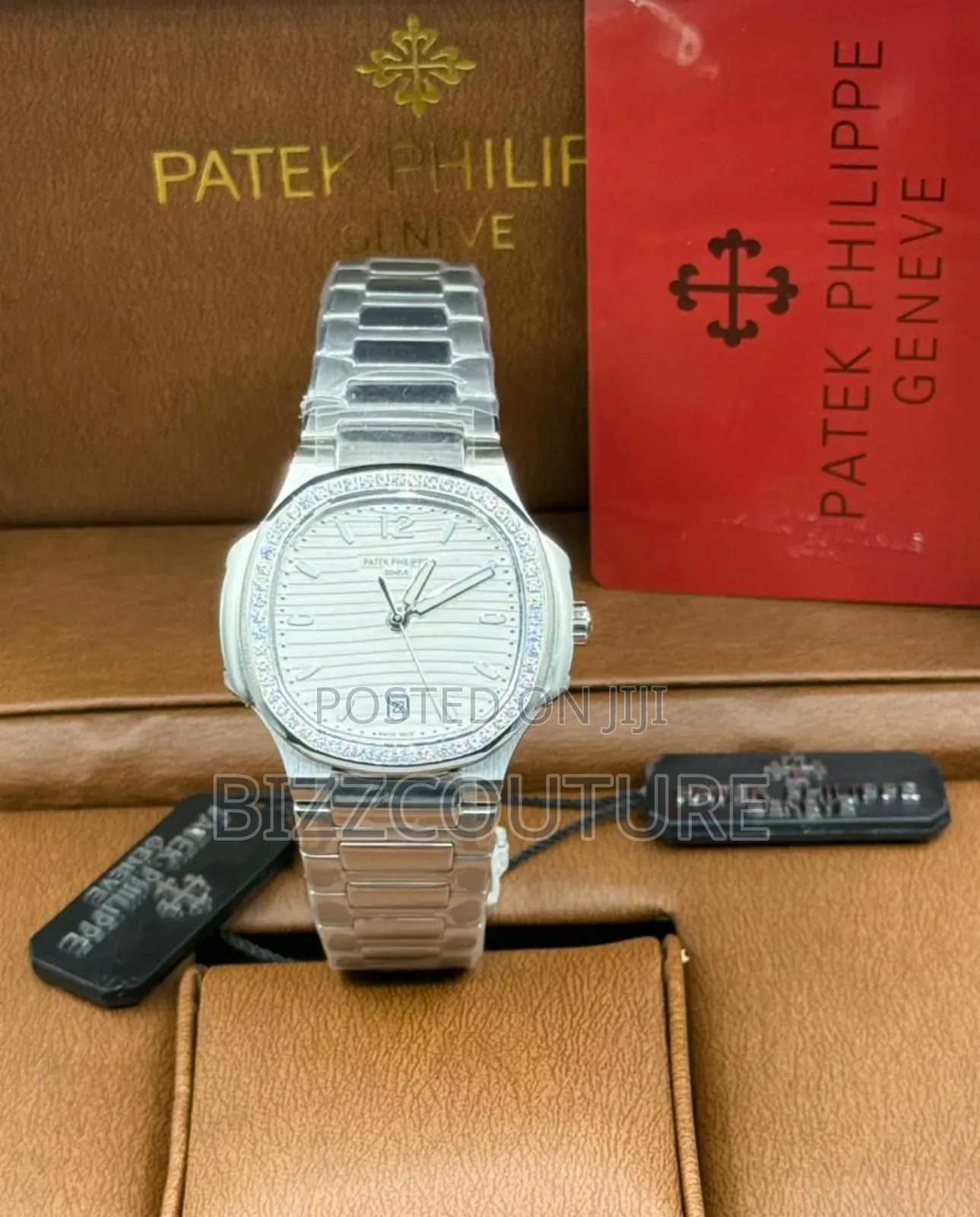 Original Patek Philippe Silver Stainless Steel Watch Instore