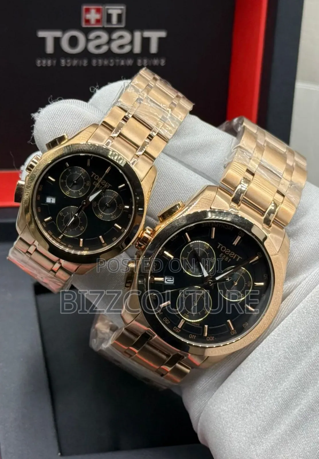 Original Tissot Gold Stainless Steel, Chronograph Watch