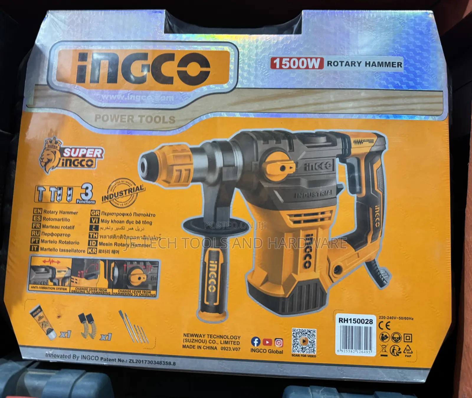 Heavy Duty Rotary Hammer Drill With Sds Plus 1500w I