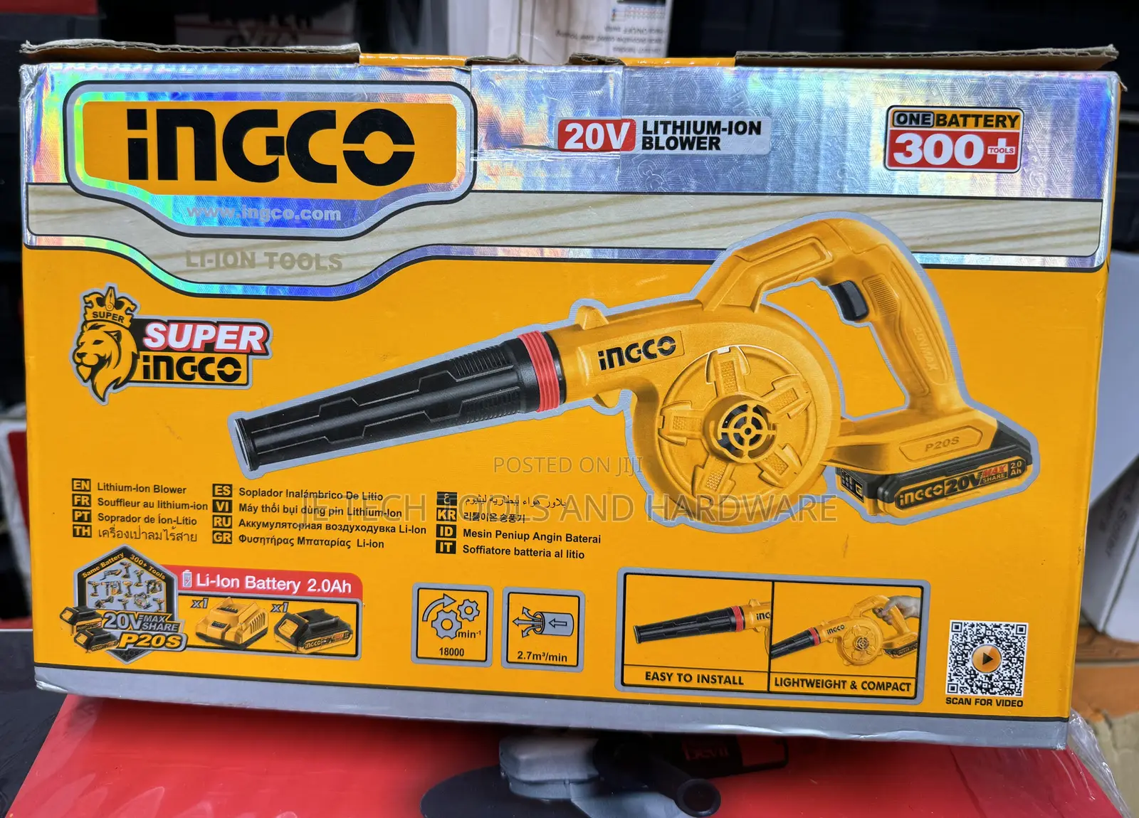 Ingco 20v Lithium-ion Cordless Blower