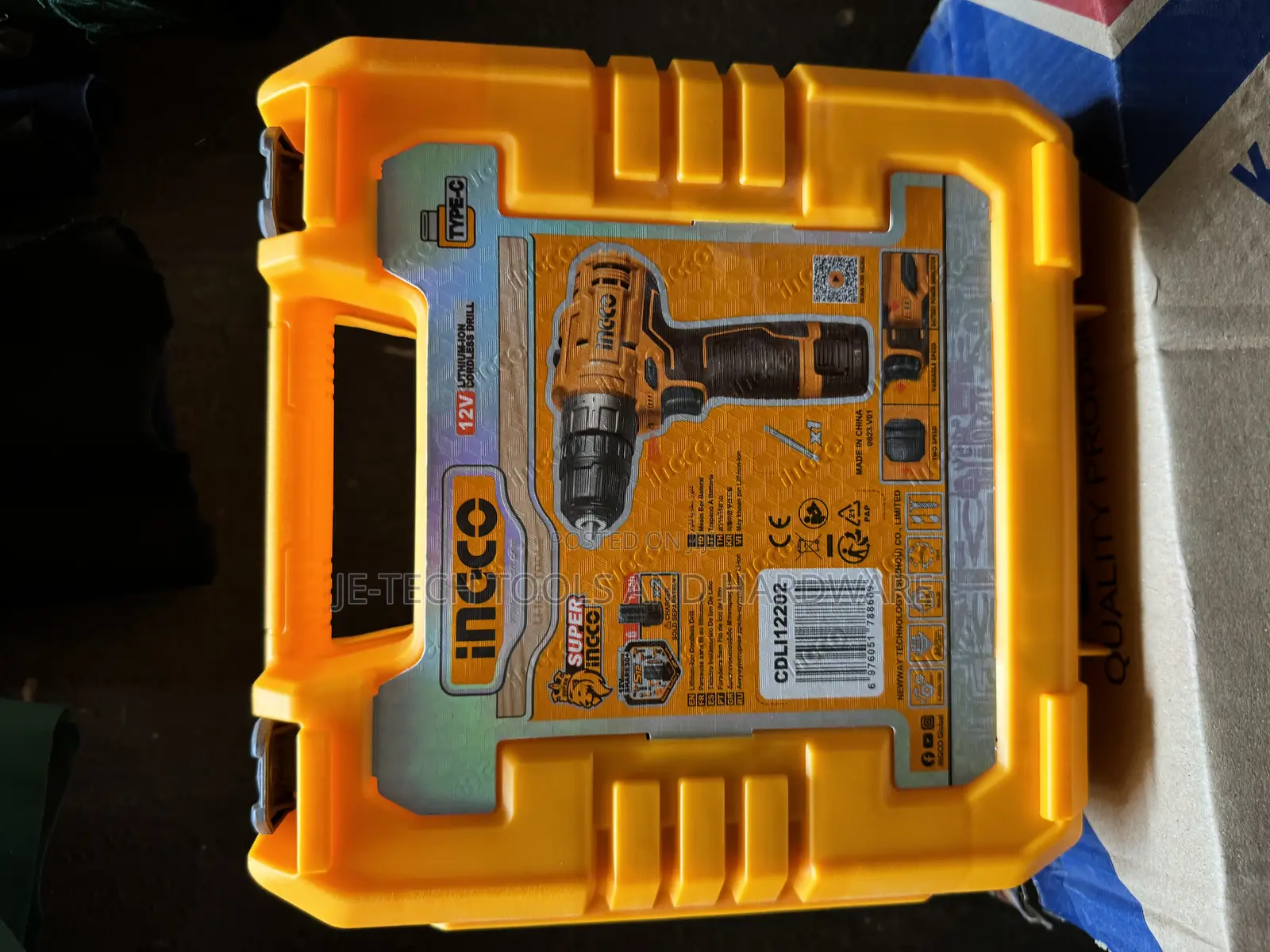 Screwdriver Ingco Cdli12202 Li-ion Proline 12v Yellow/Black