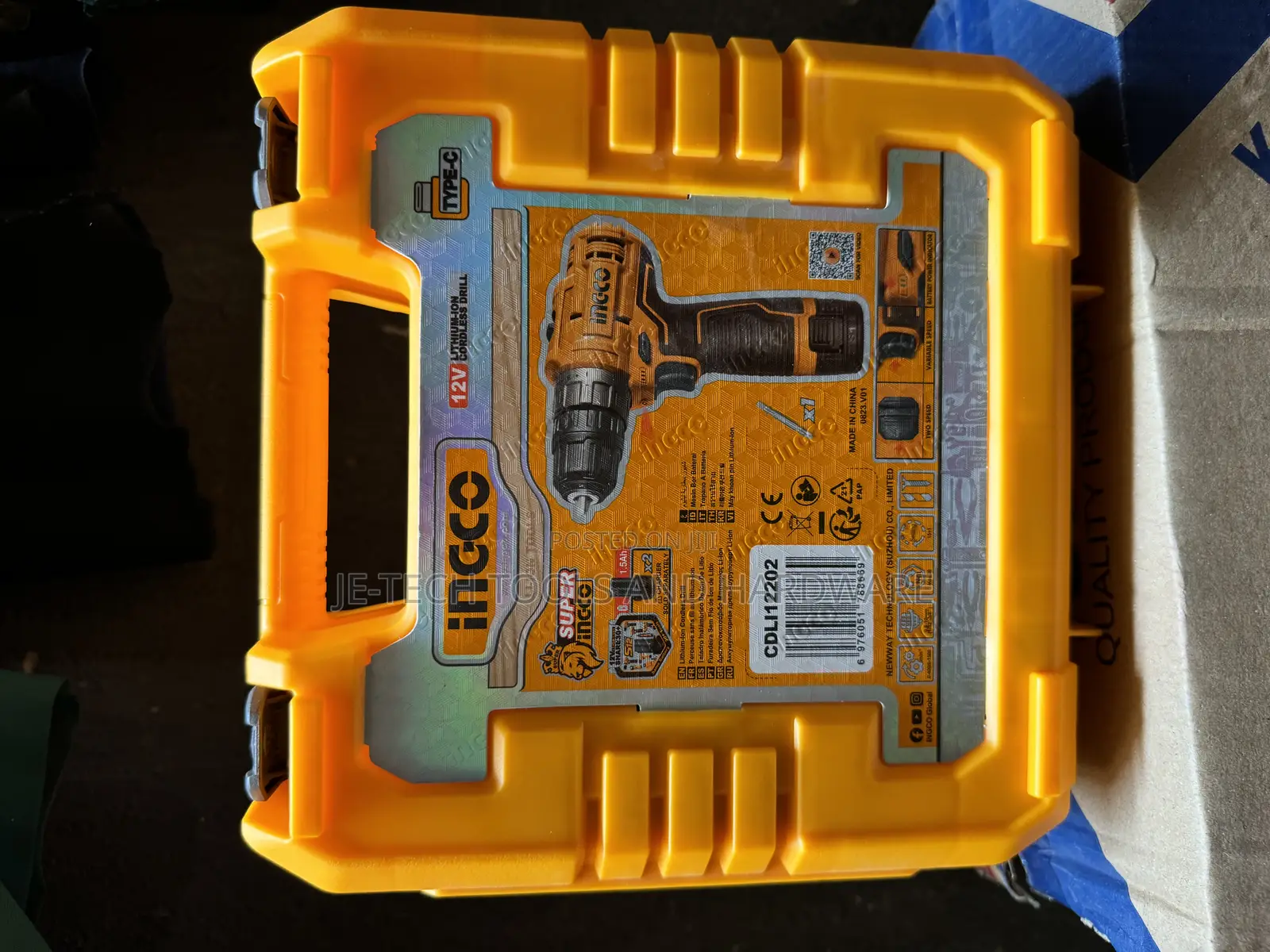 Screwdriver Ingco Cdli12202 Li-ion Proline 12v Yellow/Black