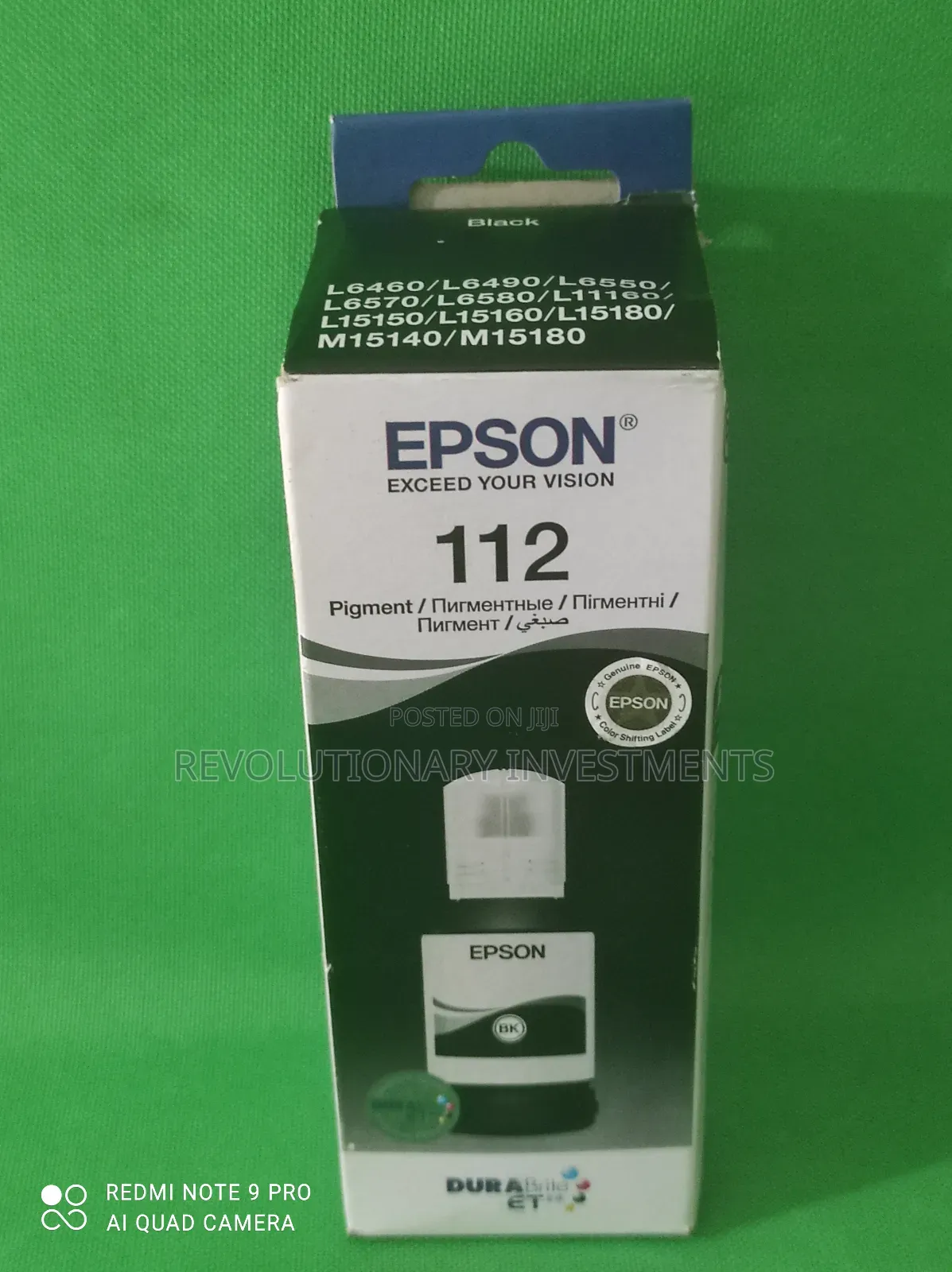 Epson Ink 112 Pigment Black