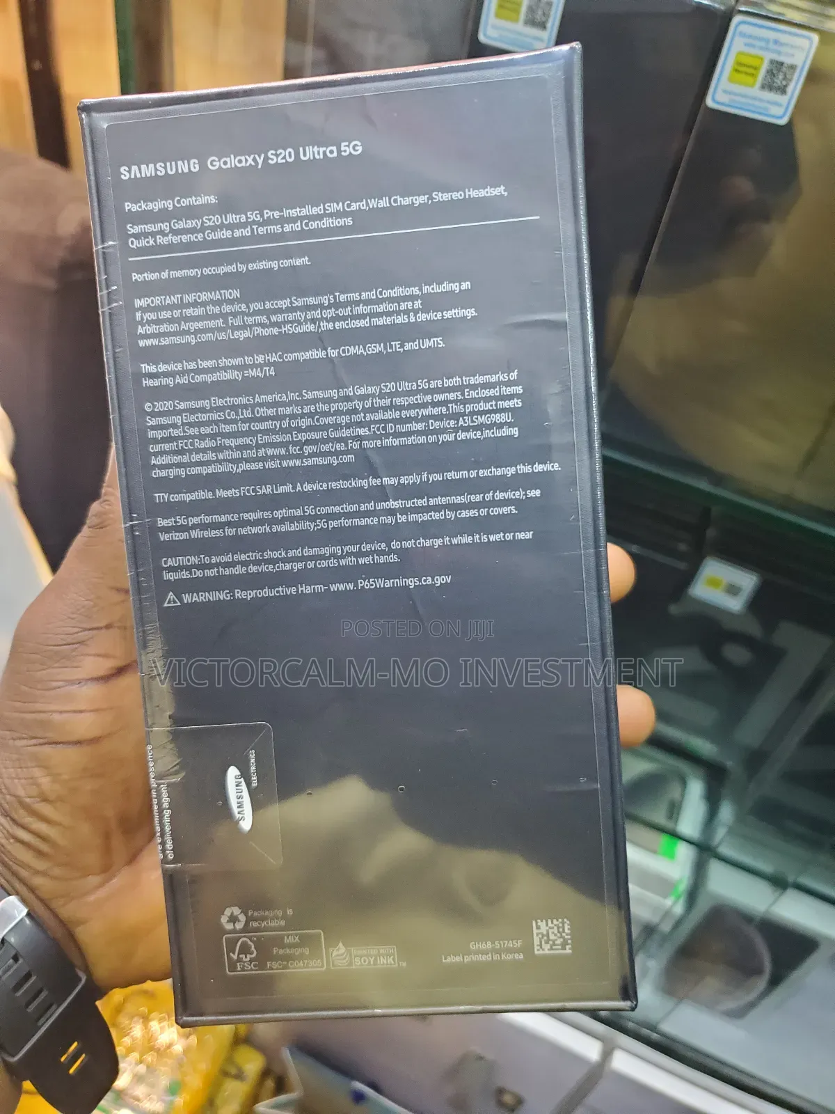 New Samsung Galaxy S20 Ultra 5G 256 GB Gray