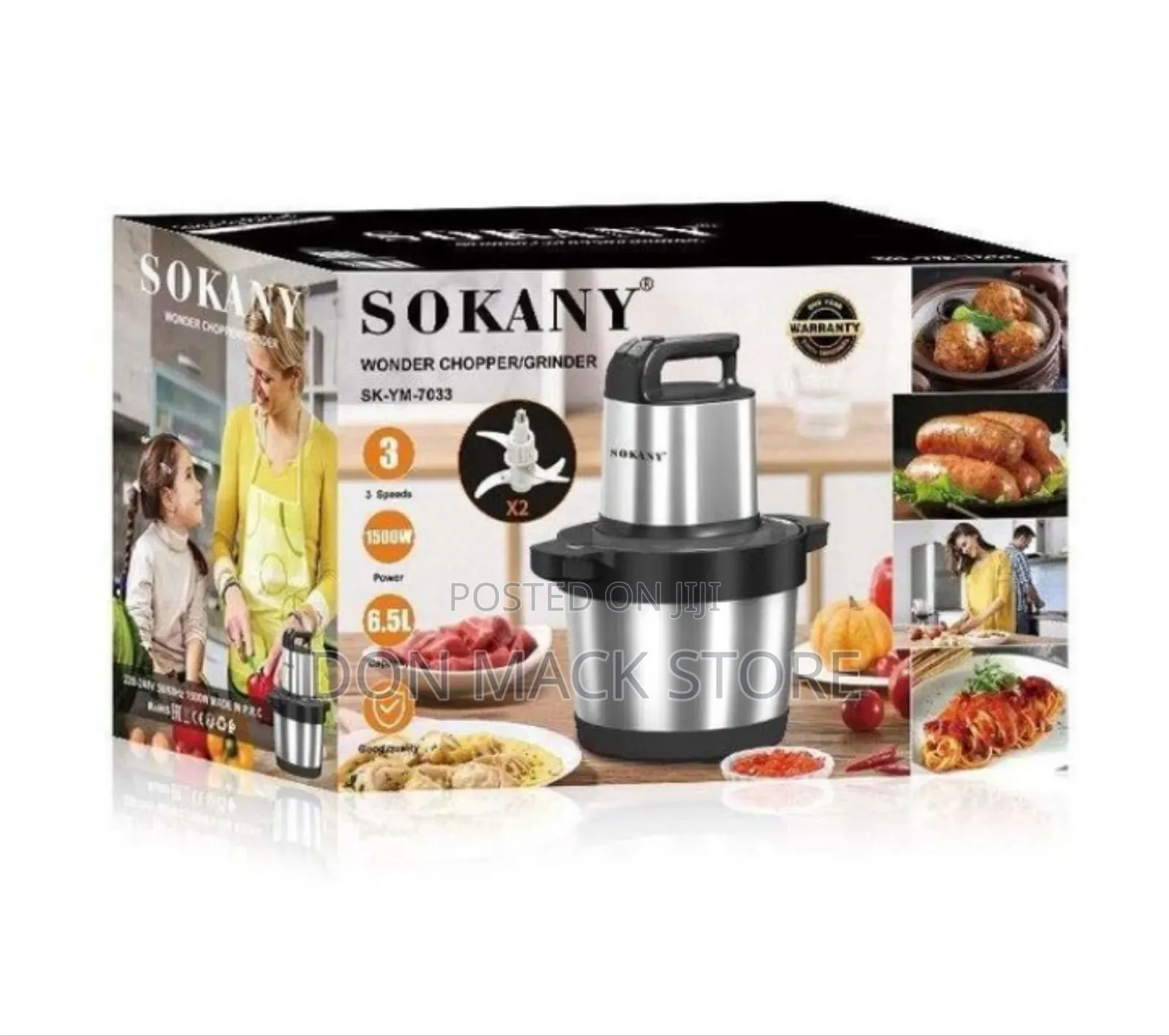 Sokany Electric Kitchen Food Processor Fufu Pounded Yam