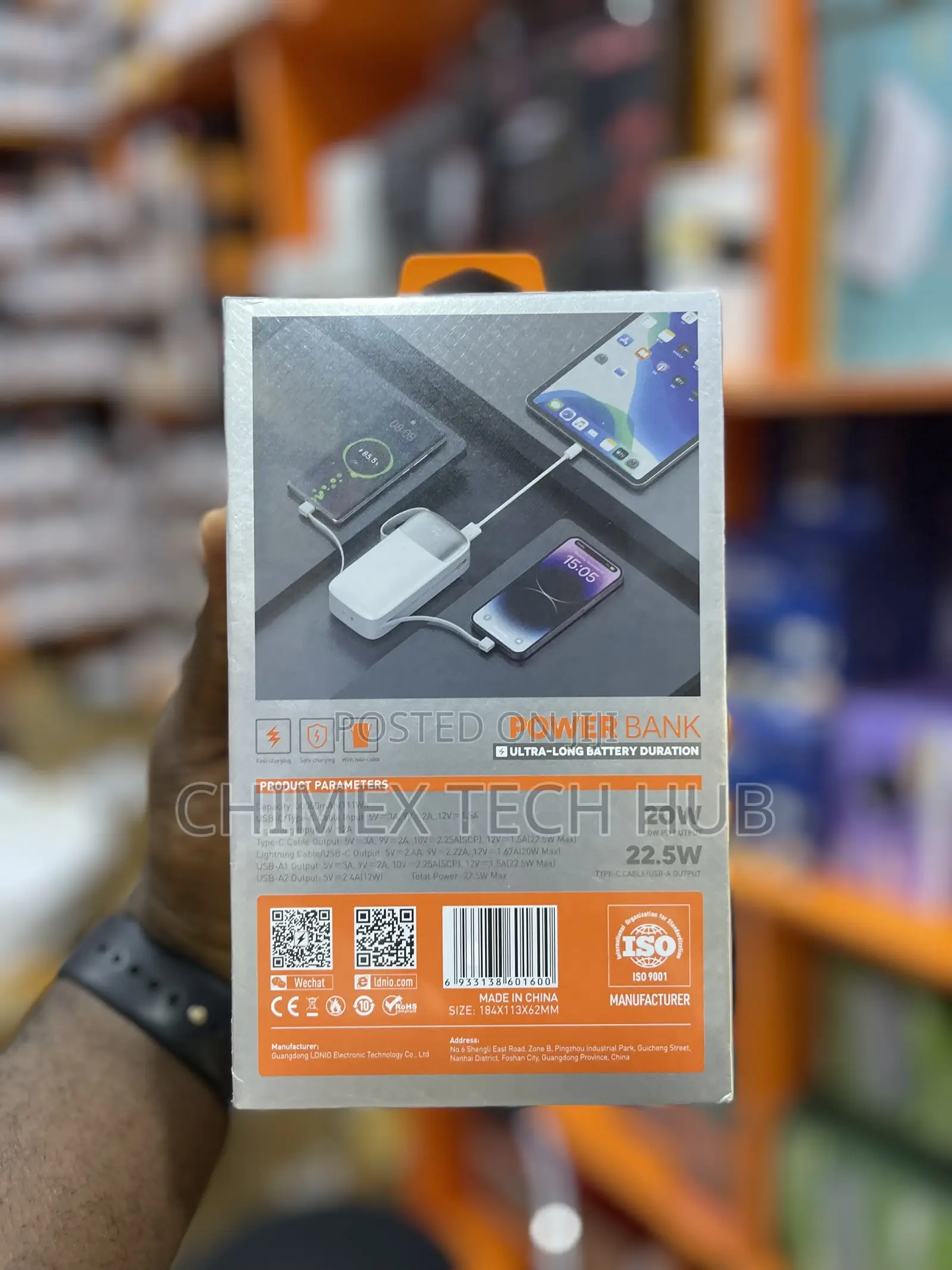 Ldnio 30000mah Power Bank 22.5watts
