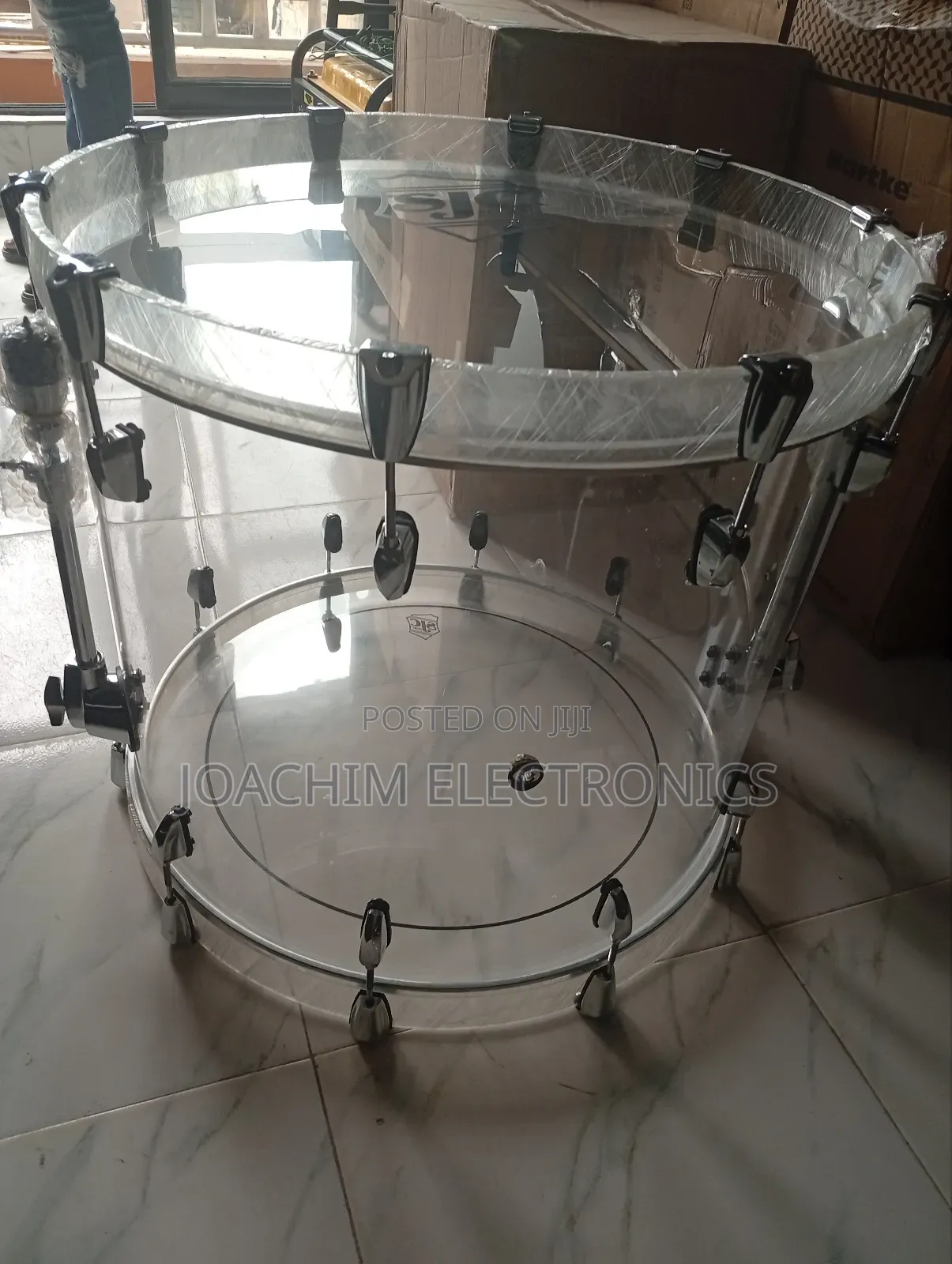 Original Sjc 2 Floor Tom 7 Set Transparent Professional Drum