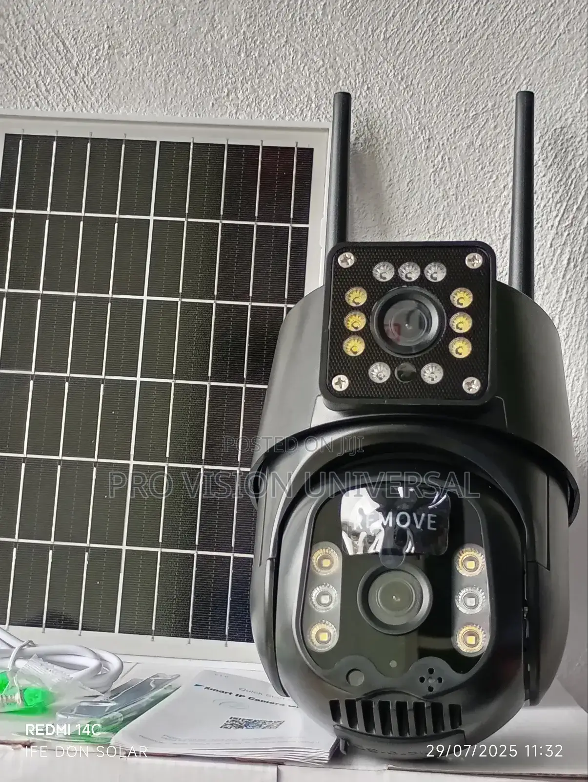 Solar Camera Eseecluod Dual Lens Security Camera