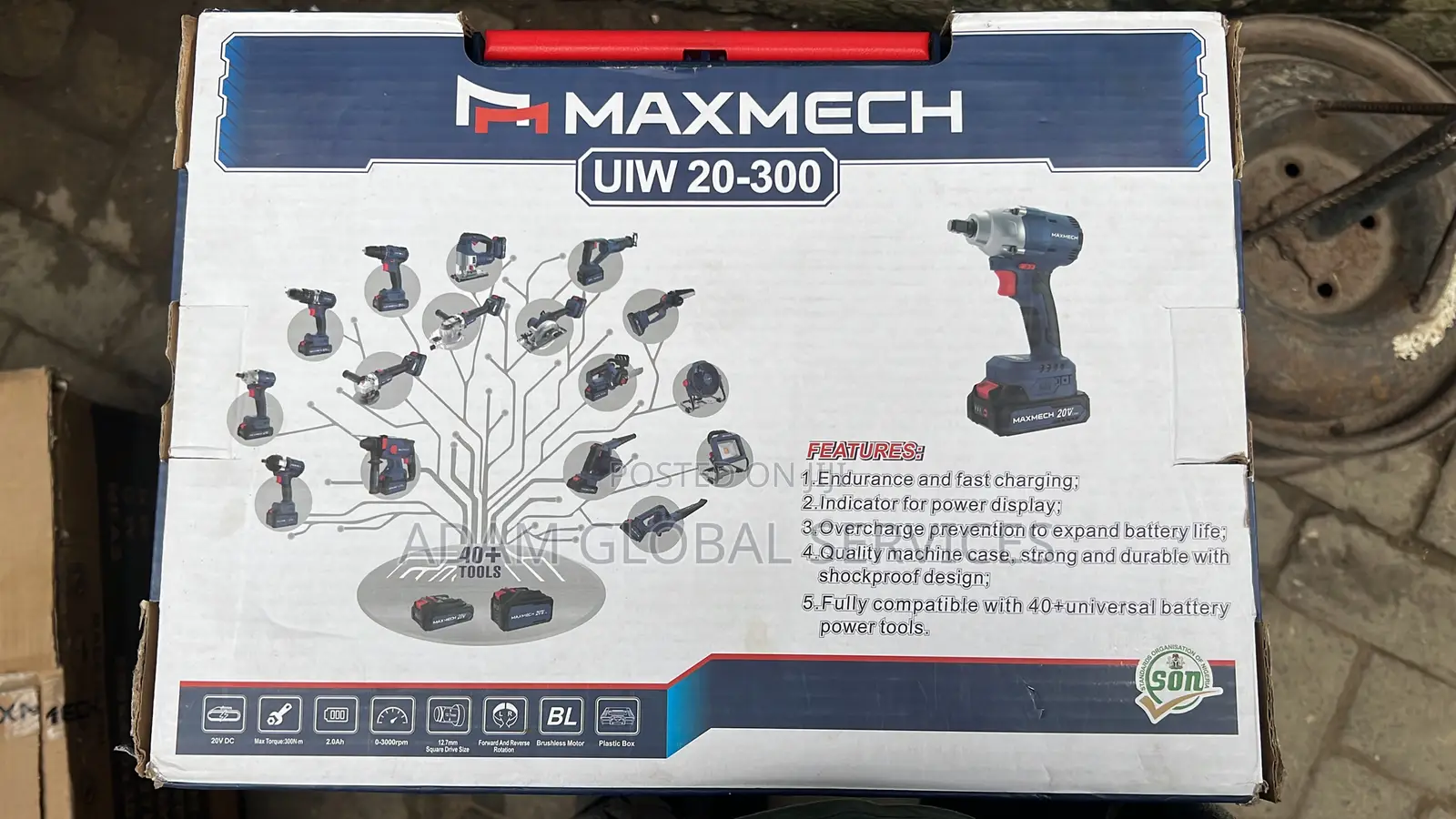 Maxmech 20v Universal Battery Impact Wrench