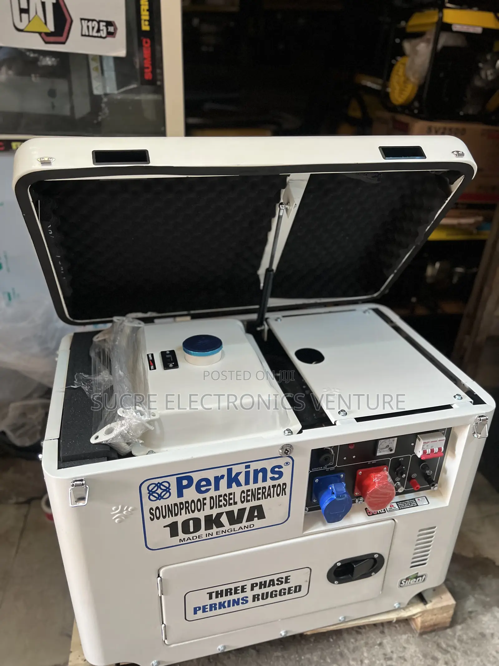 10kva Perkins Soundproof Generator (Made in England)