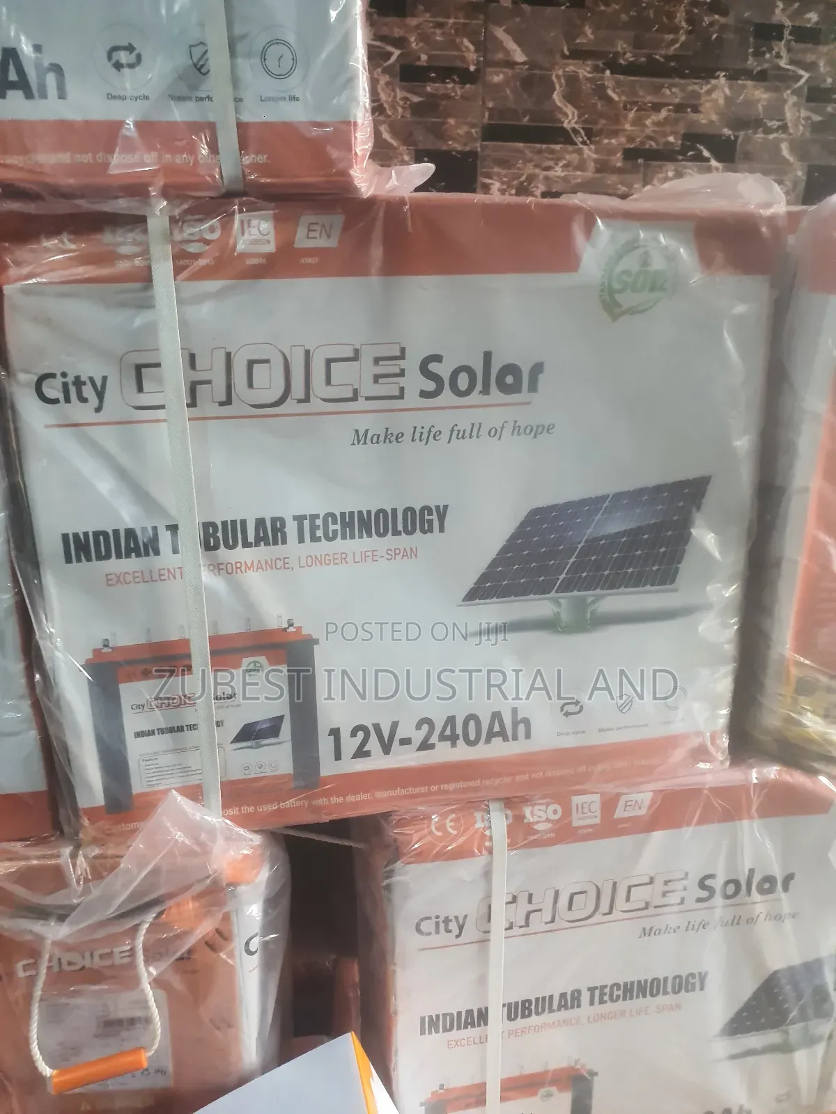 240ah Choice Solar Tubular Battery 12v