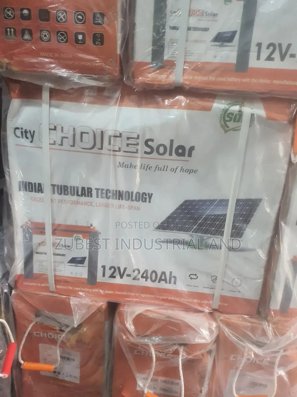 240ah Choice Solar Tubular Battery 12v