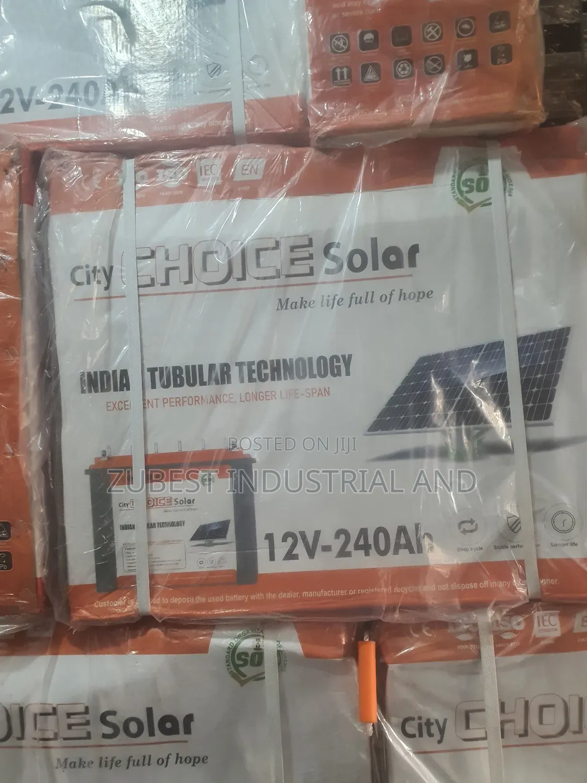 240ah Choice Solar Tubular Battery 12v