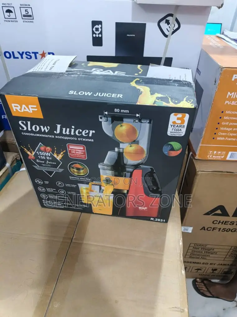 Raf 150w Juicer – More Juice, Less Foam | Model R.2831