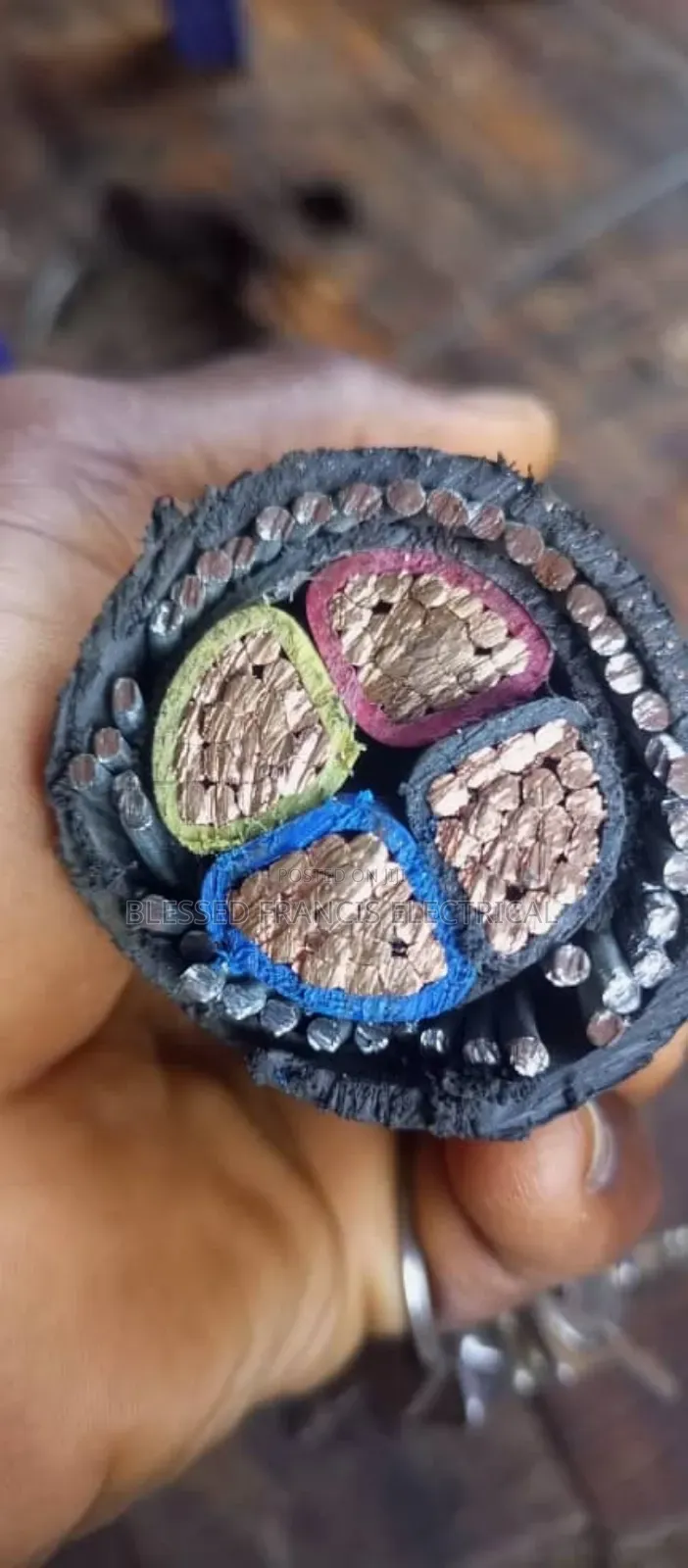 120mmx4 Nigeria Wire and Cable Amored