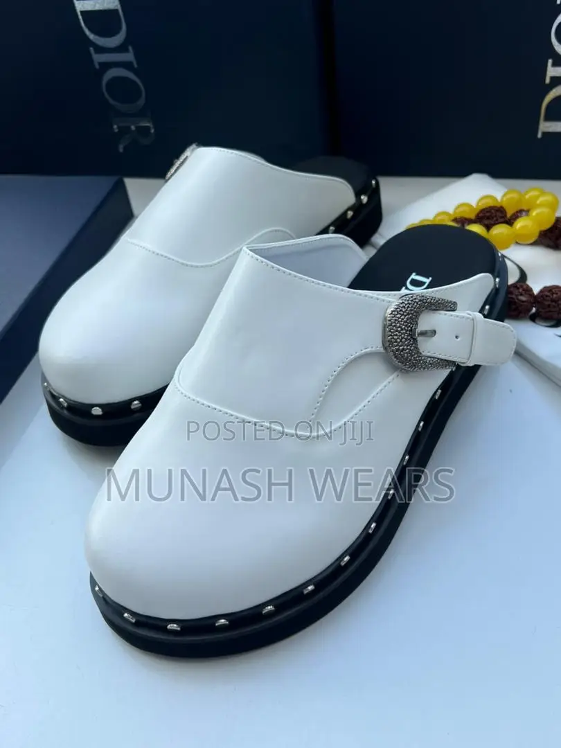 Dior Mule Stone Sided Buckle