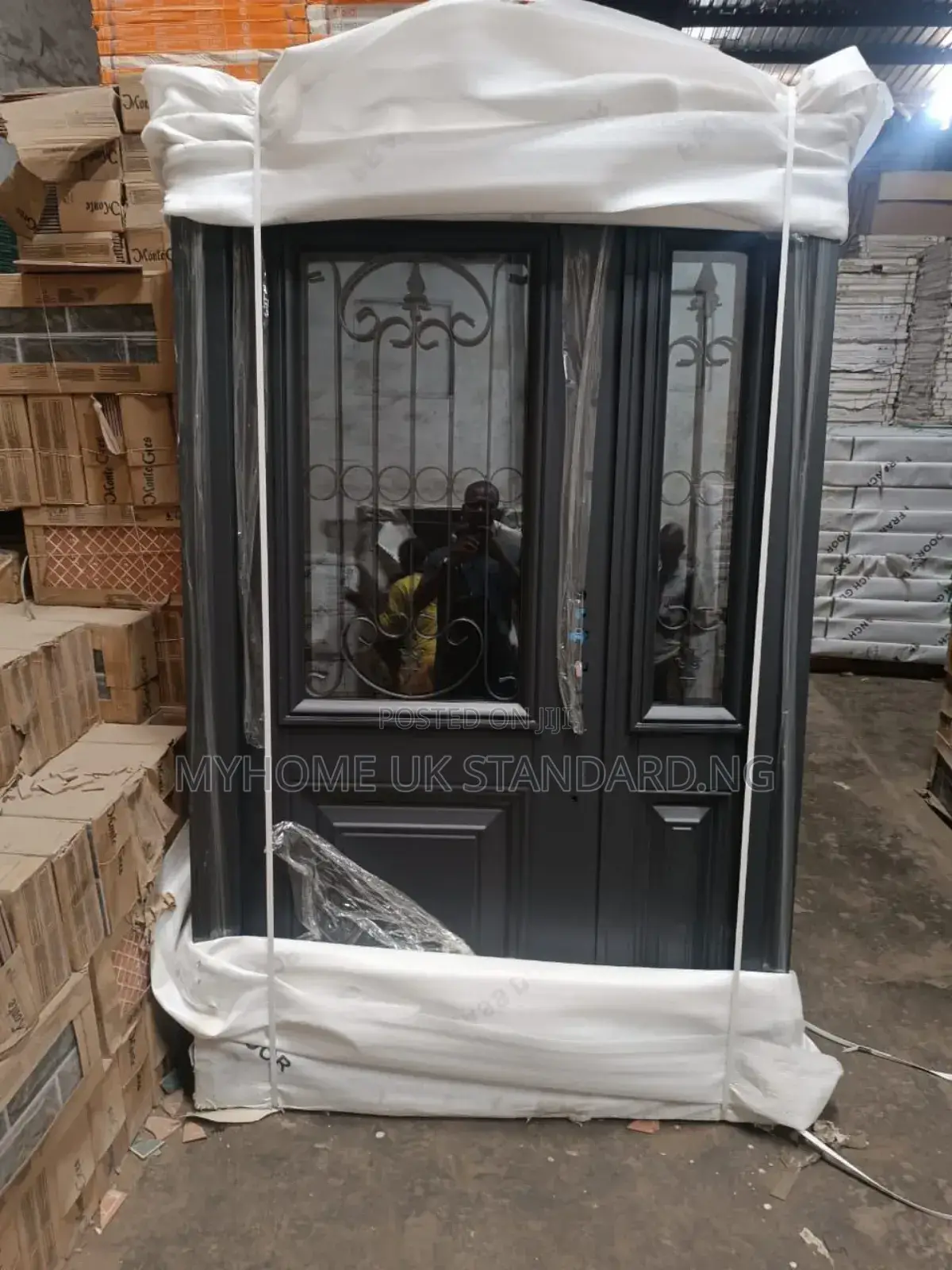 4ft Copper Glass Entrance Doors