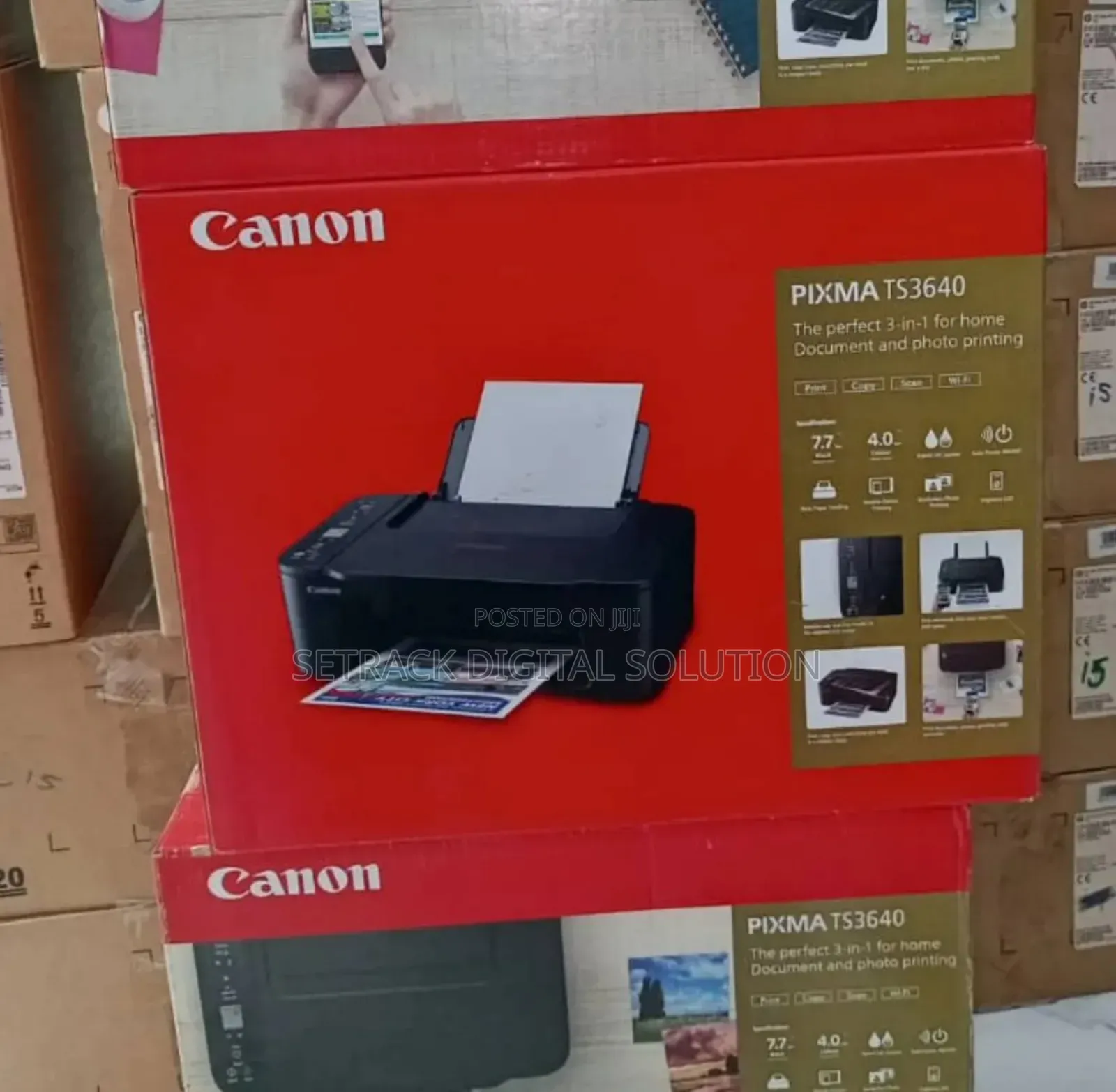 Canon Pixma Ts3640 3-in-1 Wireless Document Photo Printer
