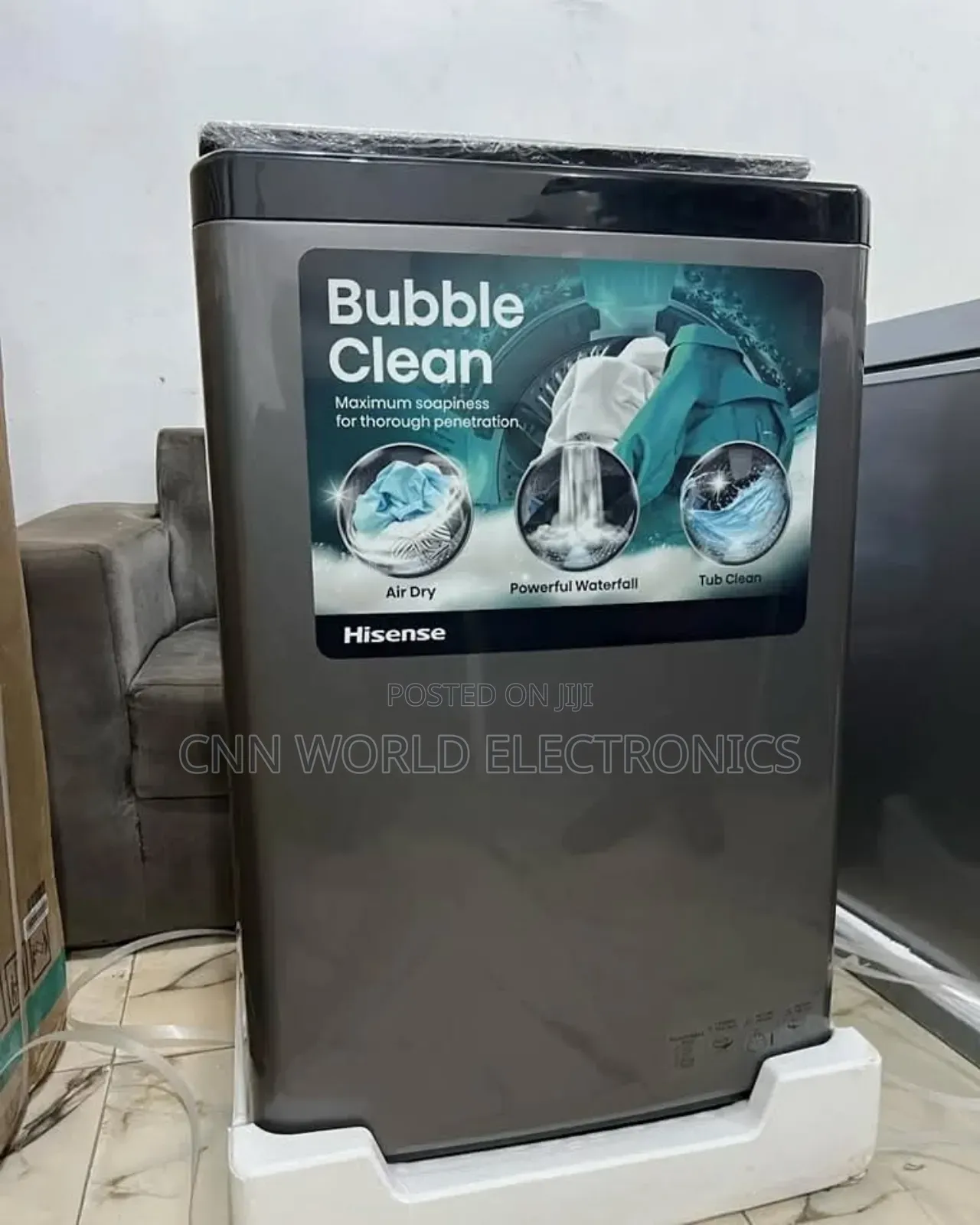 New Hisense 11kg Top Load Automatic Washing Machine 1year