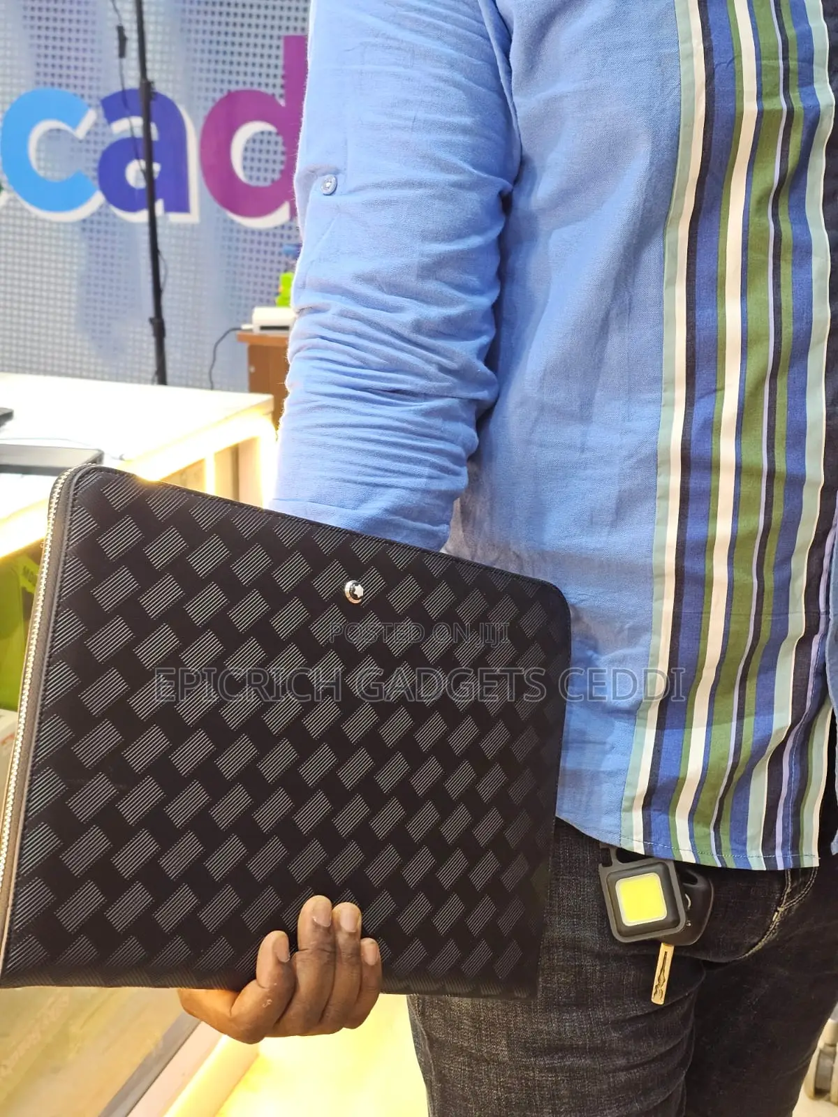 Men's Side Clutch Laptop/Tablet Bag