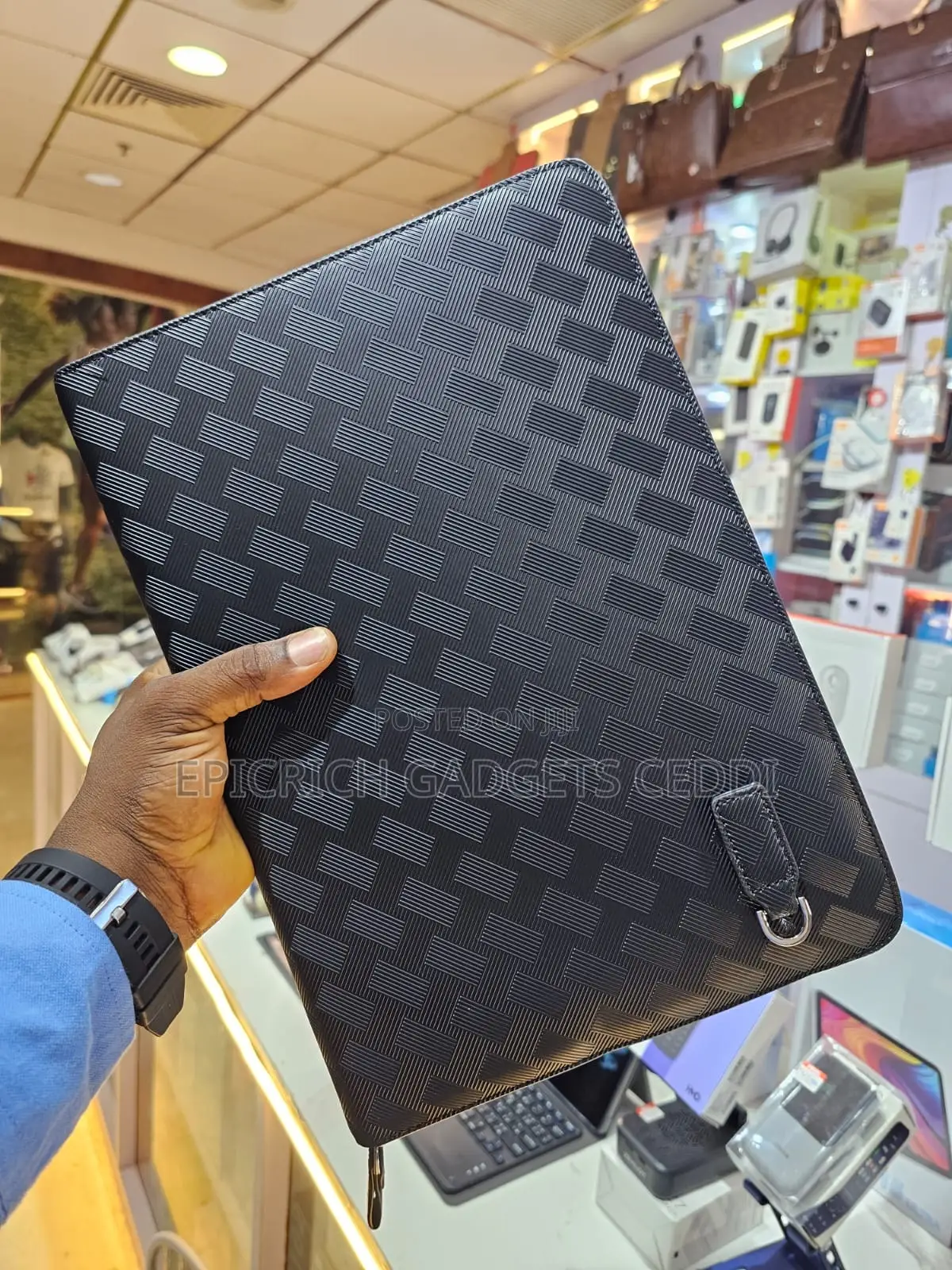 Men's Side Clutch Laptop/Tablet Bag