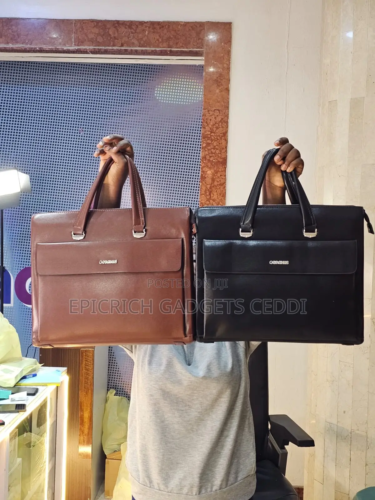 Unisex Leather Laptop Bags