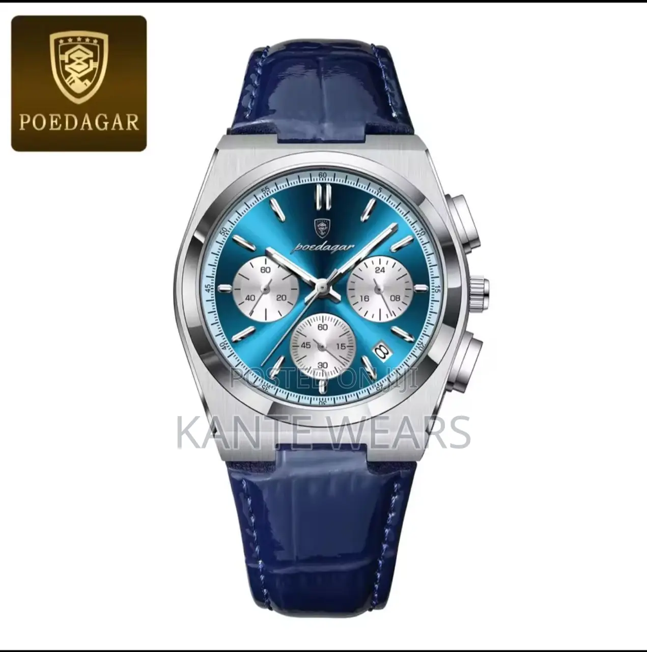 Chronograph Poedagar Leather Watch