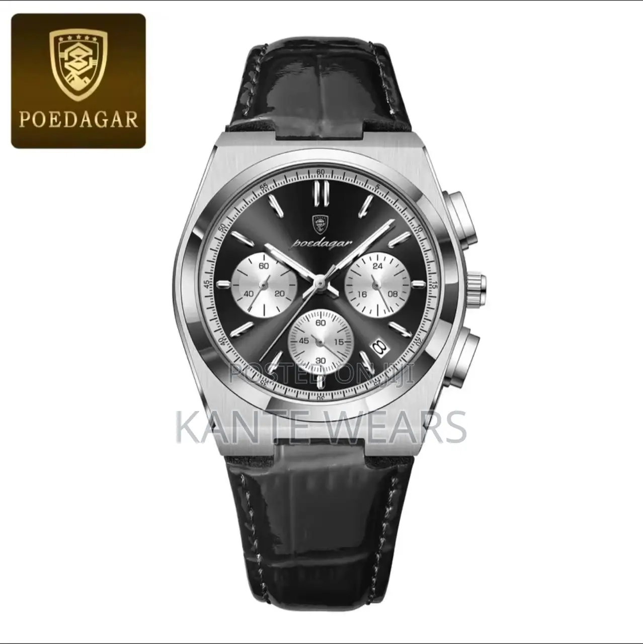 Chronograph Poedagar Leather Watch