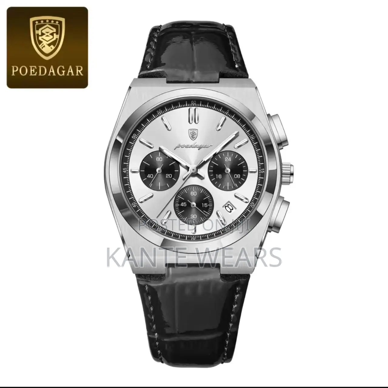 Chronograph Poedagar Leather Watch