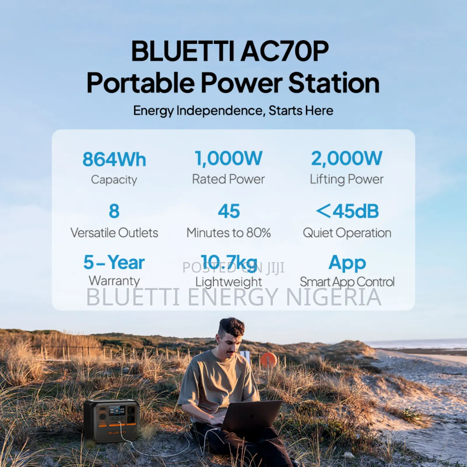 Bluetti Ac70p Power Station