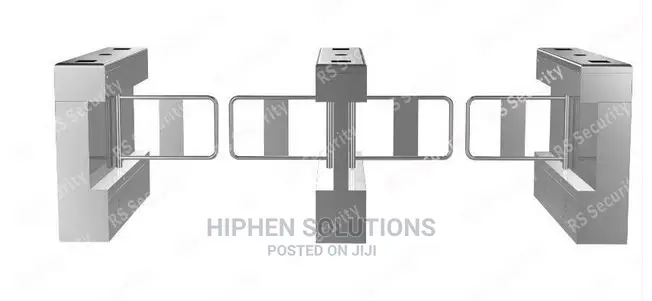 Office, Hospital Automatic Turnstiles With Swing Barrier Indoor Gate