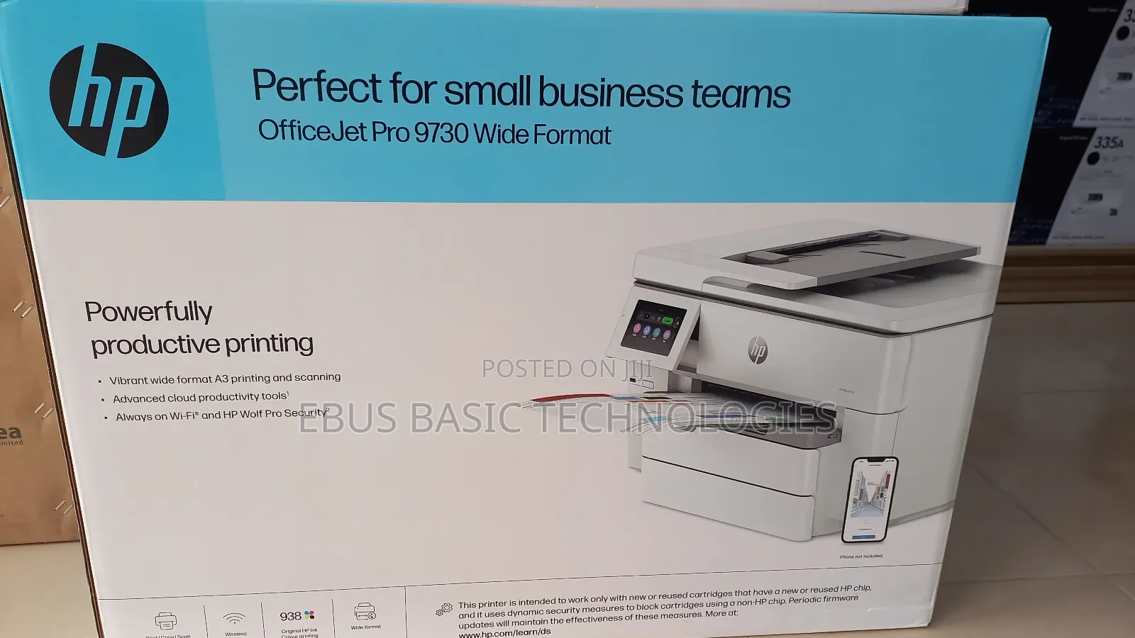 Hp Officejet Pro A3 Wide Format All in One Printer