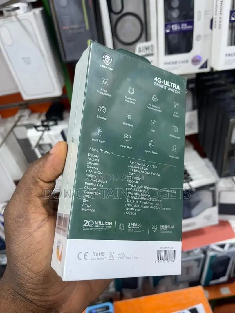 Green Lion 4g-Ultra Smart Watch With Sim Slot