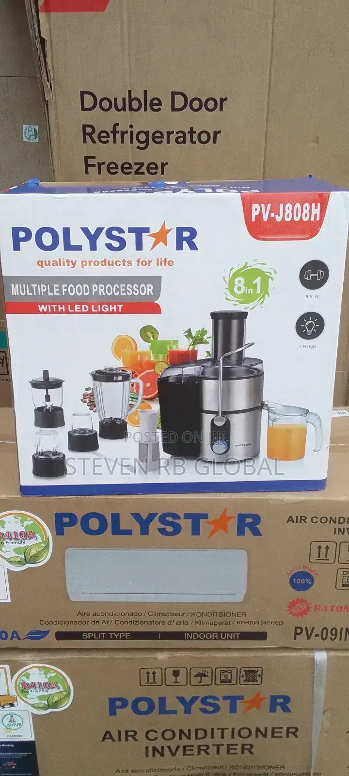 Polystar 8 in 1 Multiple Food Processor 800w | Pv-J808h