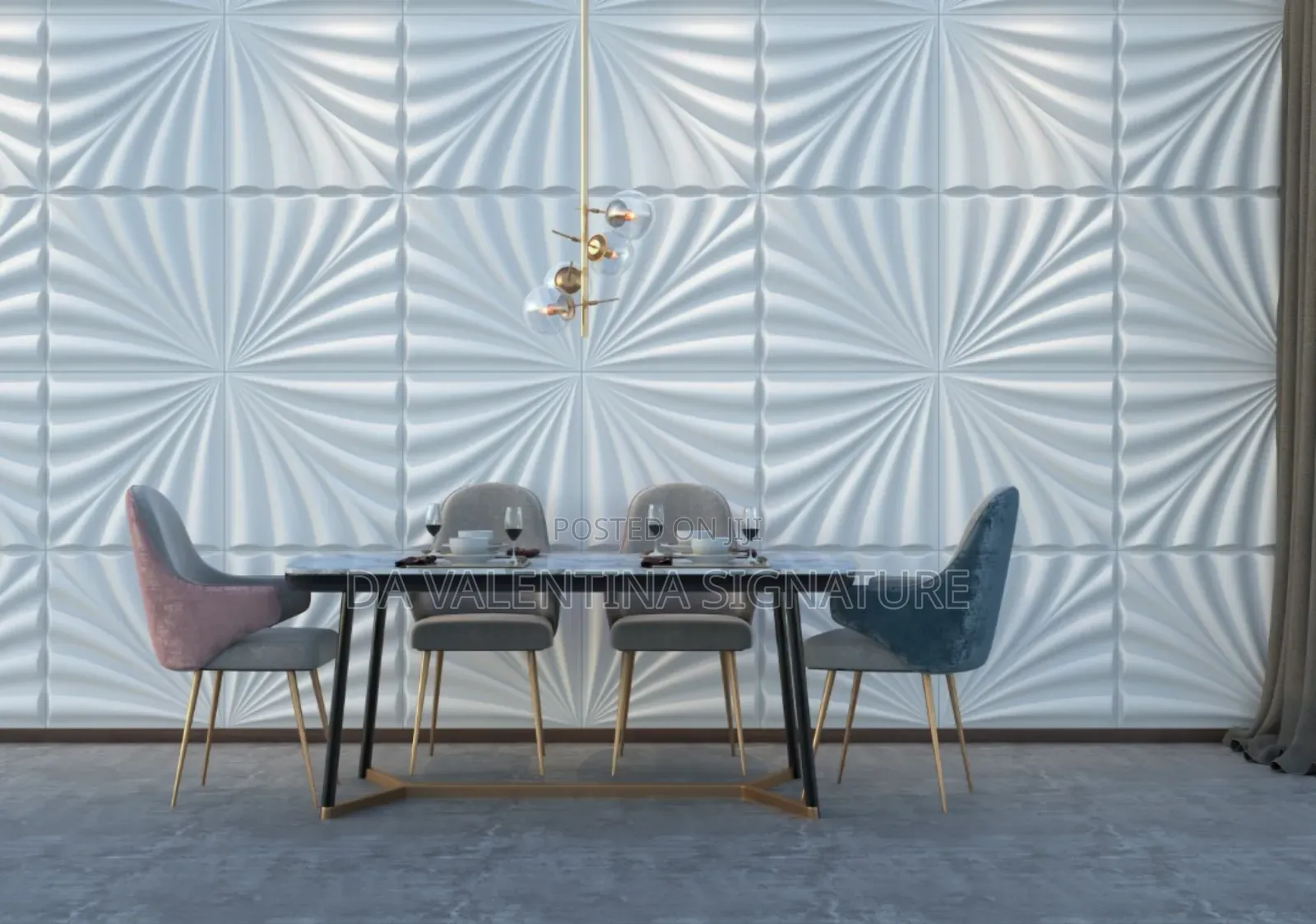 High Quality Fiber 3d Wall Panel