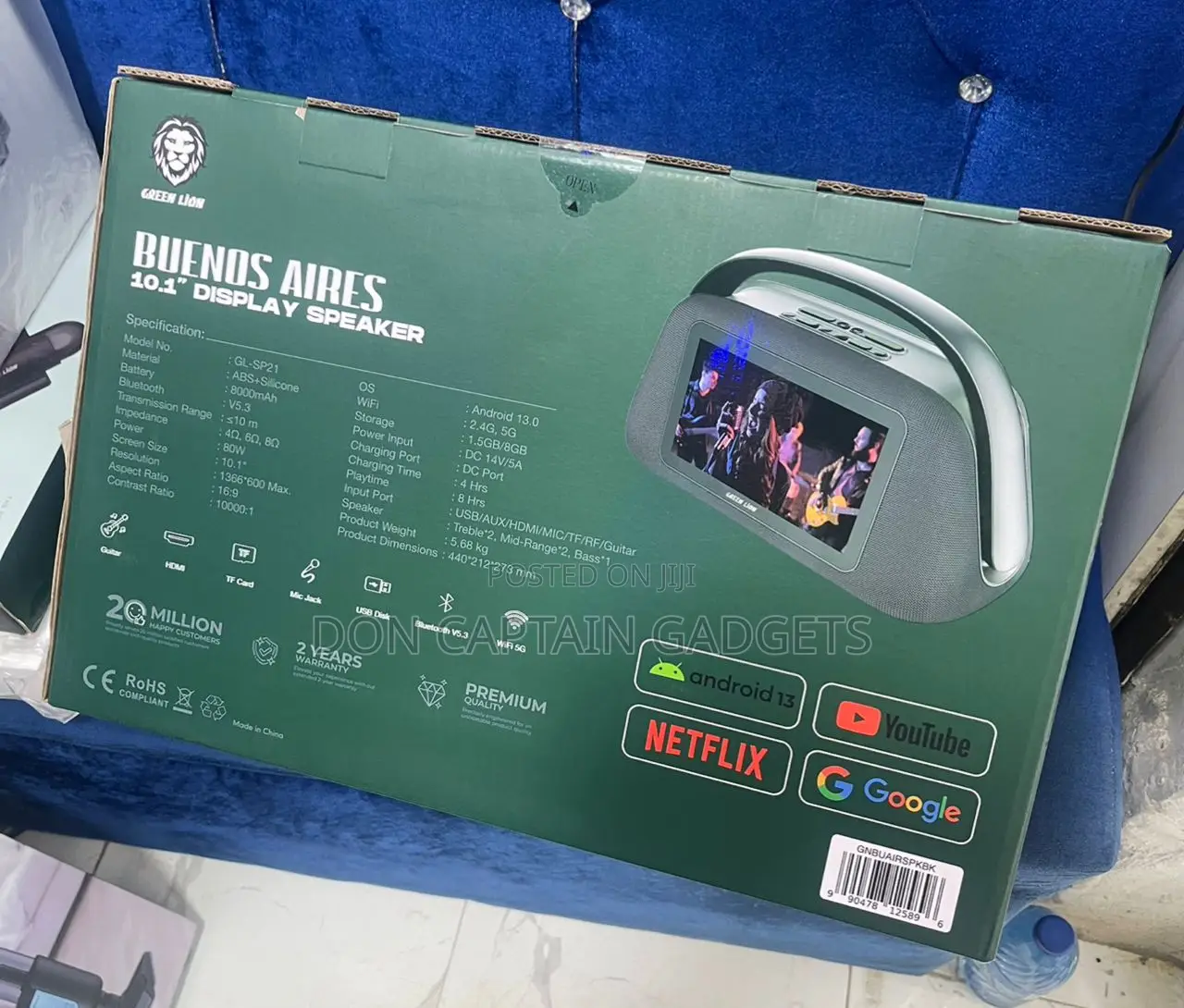 Green Lion Buenos Aires 10.1" Display Speaker Gl-Sp21