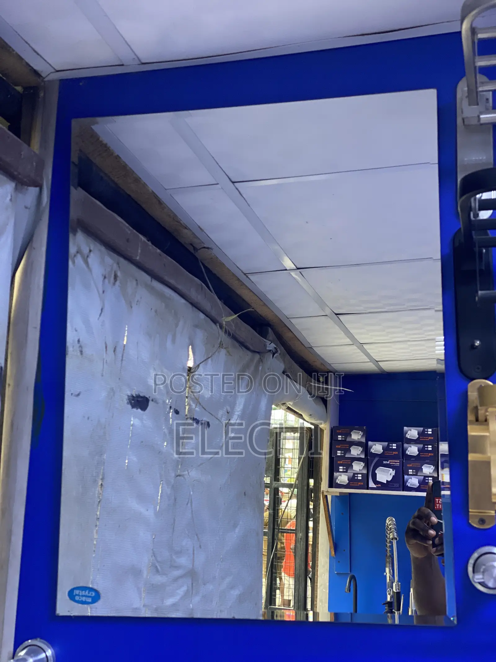 Square Plain Mirror For Bathroom
