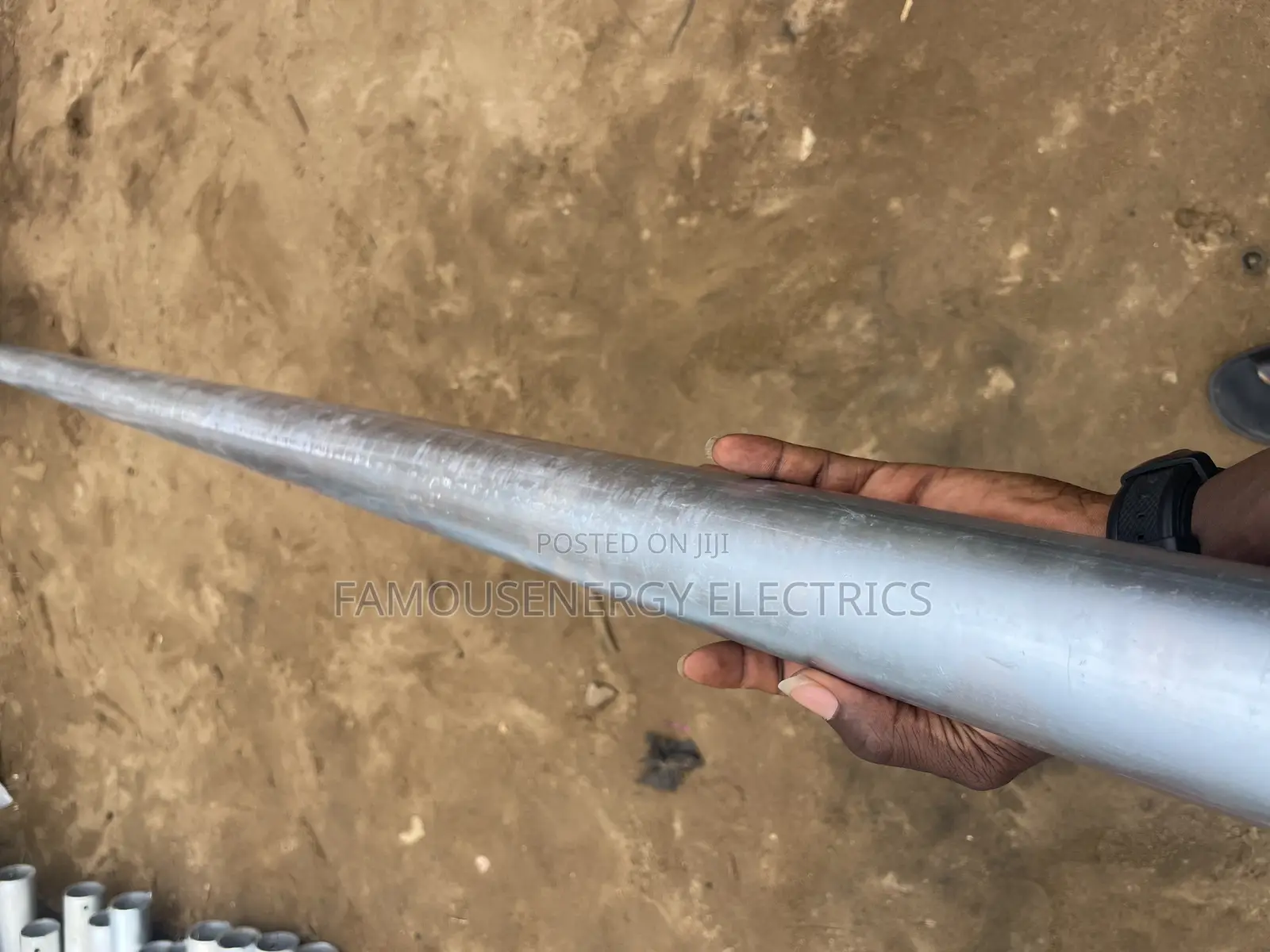 Galvanized / Gi Earthing Electrode 50mm by 3 Meter Long