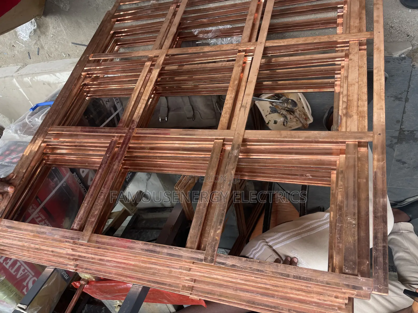 600x600 X3mm Copper Earth Mat / Earth Lattice