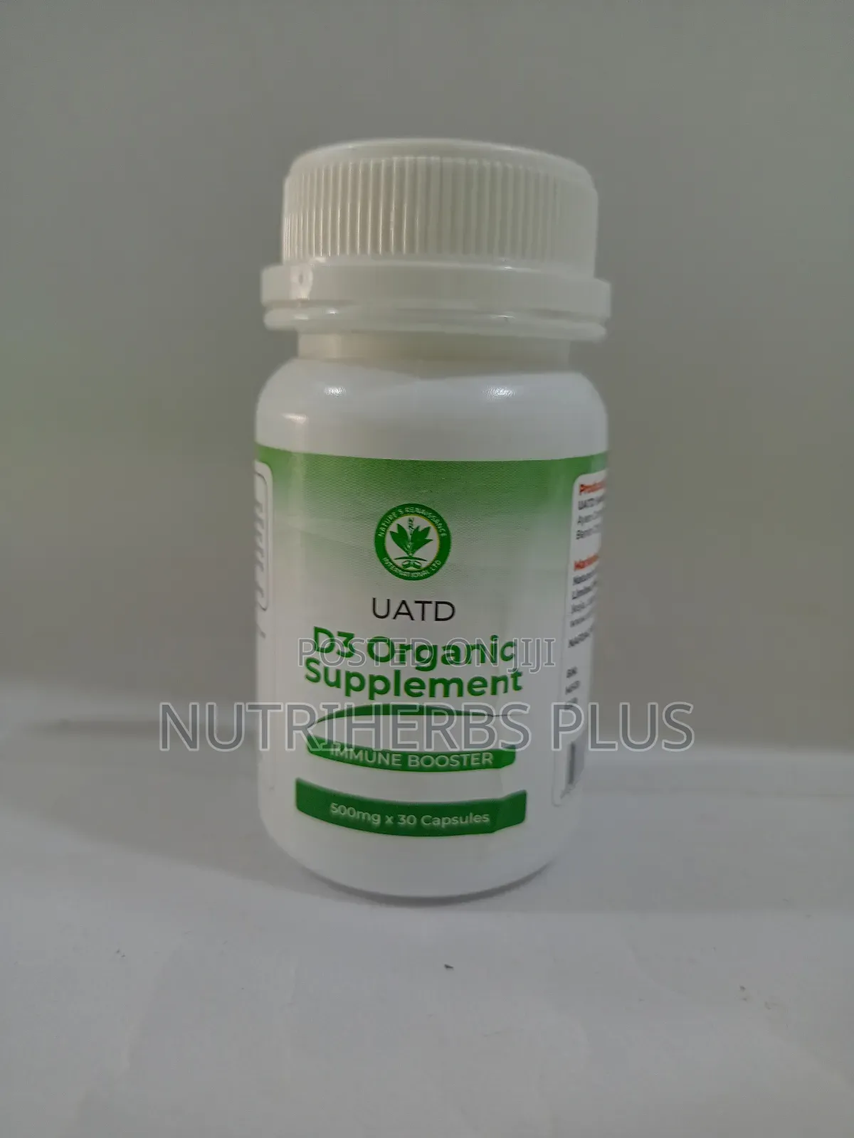 Uatd D3 Organic Supplement : Immune Booster (30 Capsules)