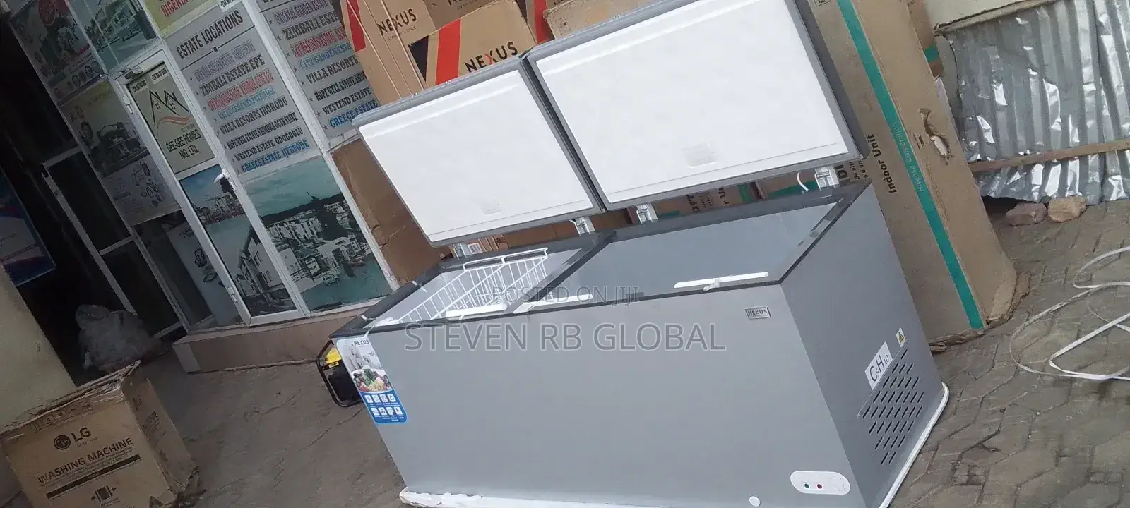 Nexus 700l Double Door Chest Freezer – Silver | Nx-770c
