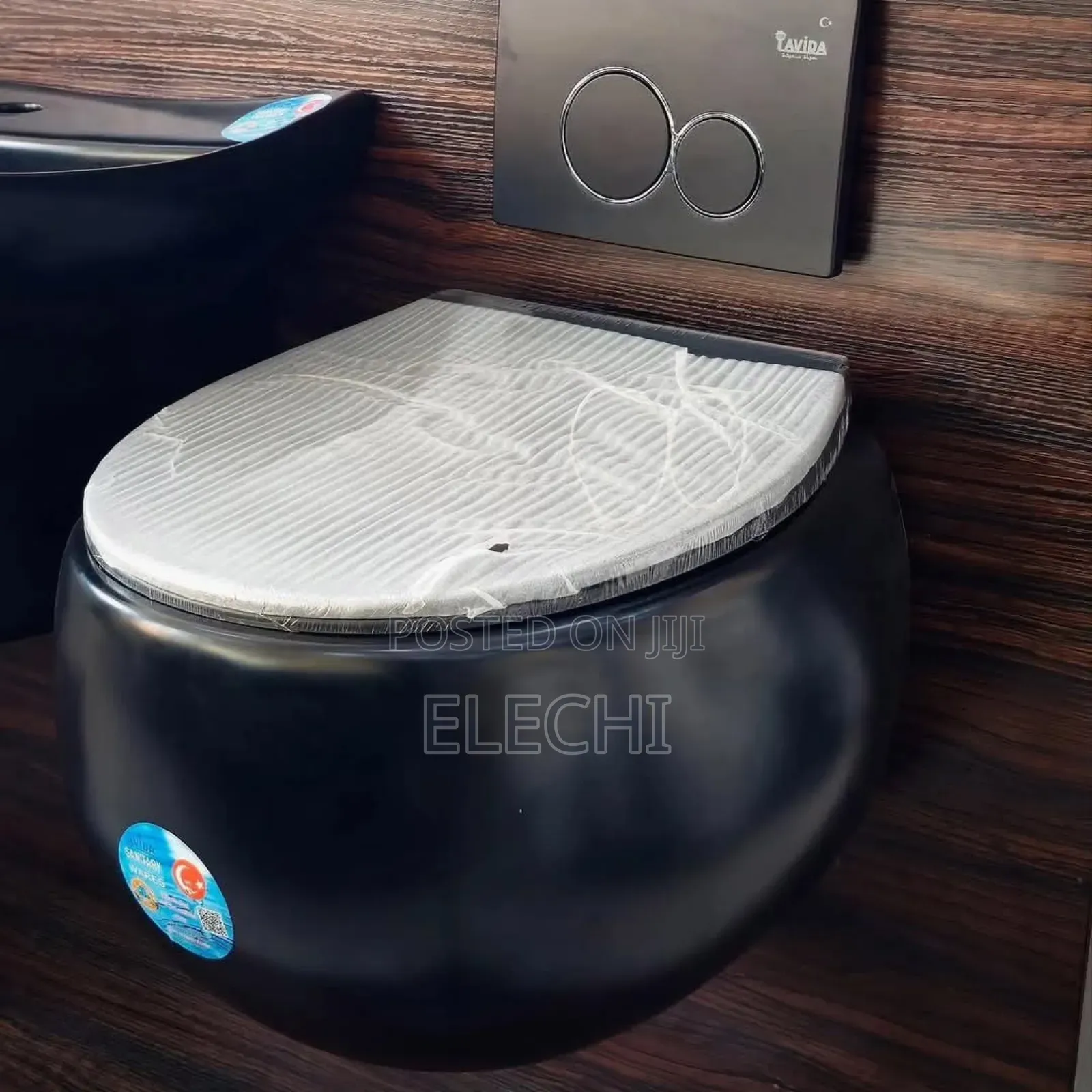 Egg Wall Hung Wc Black